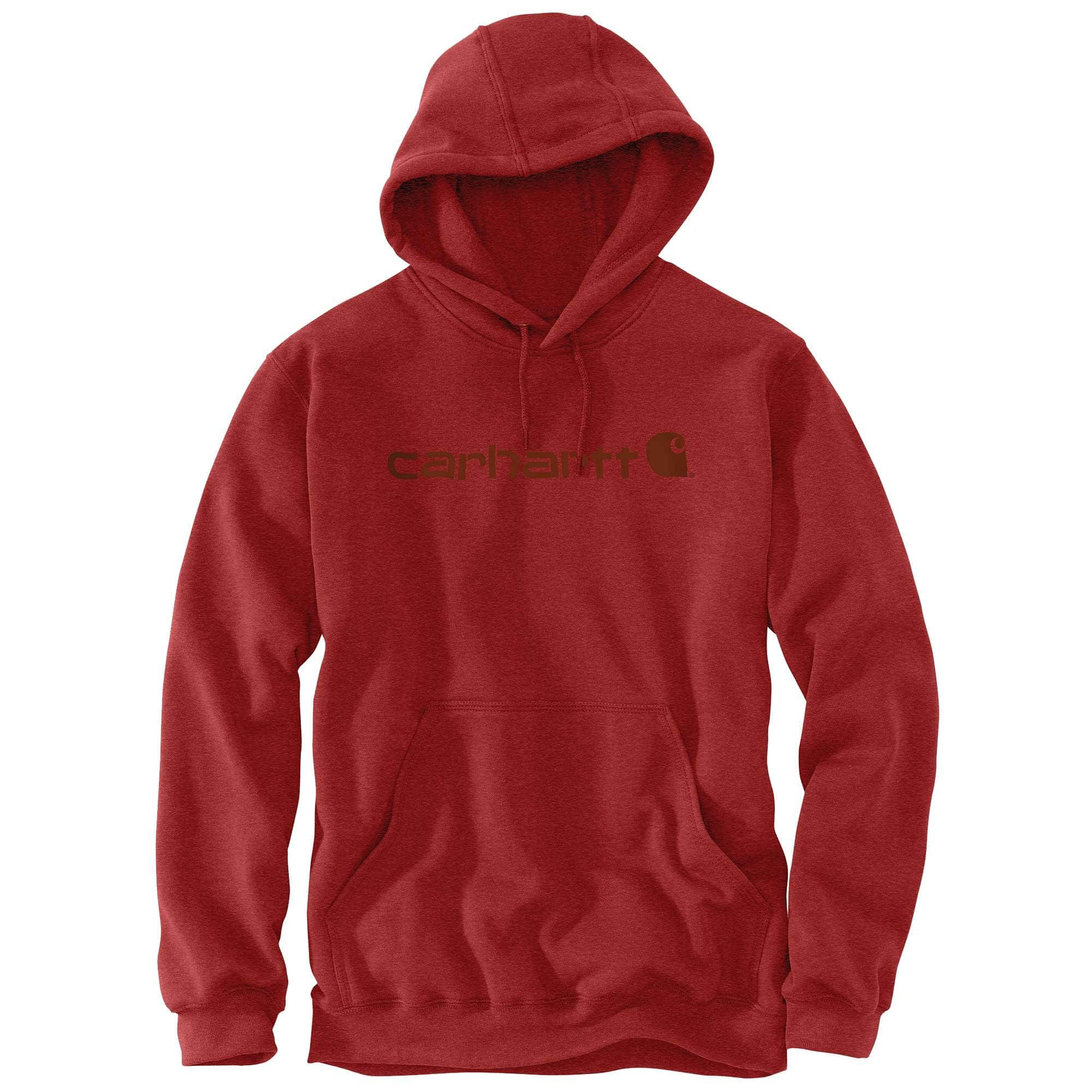 Red best sale carhartt hoodie