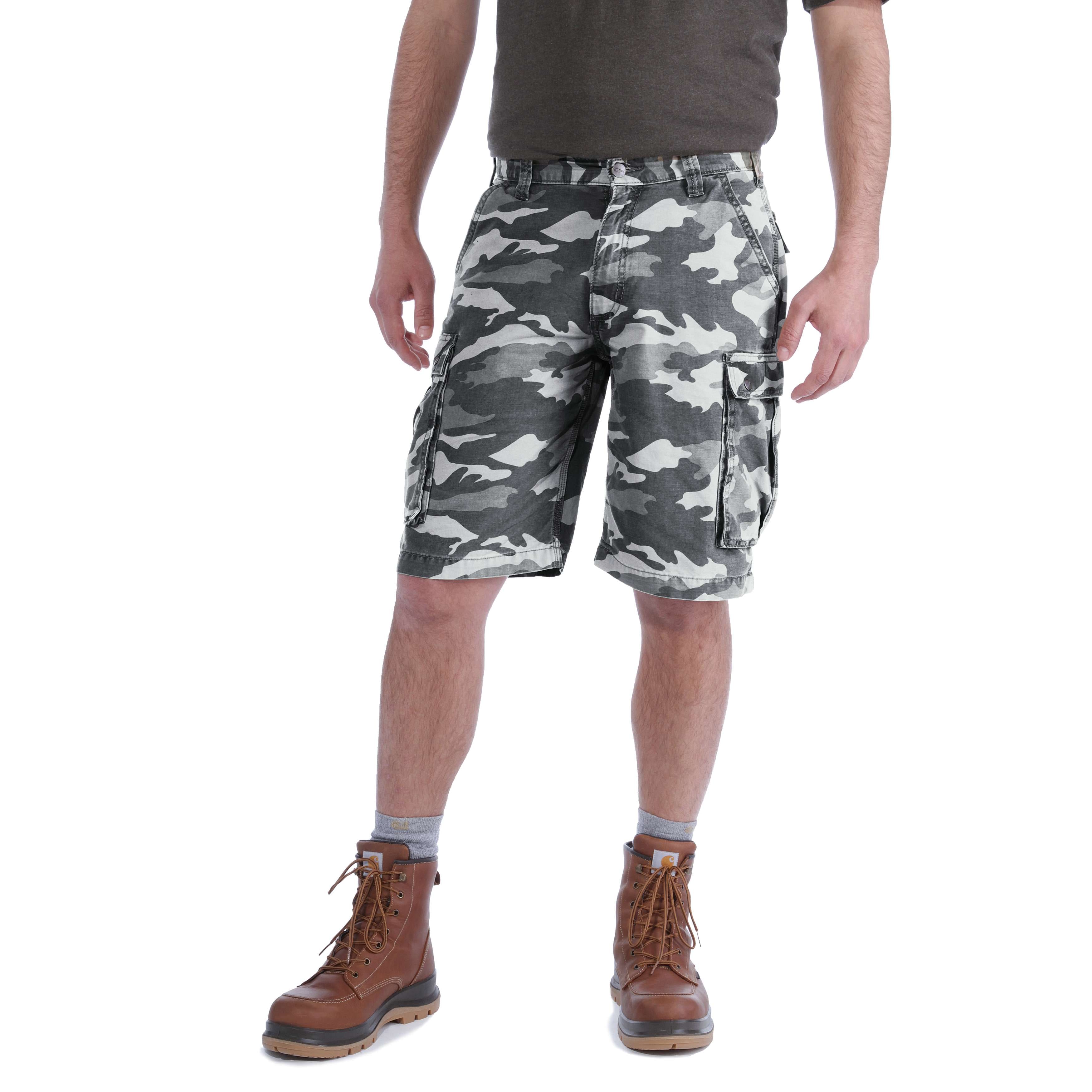 Mens long camo on sale shorts