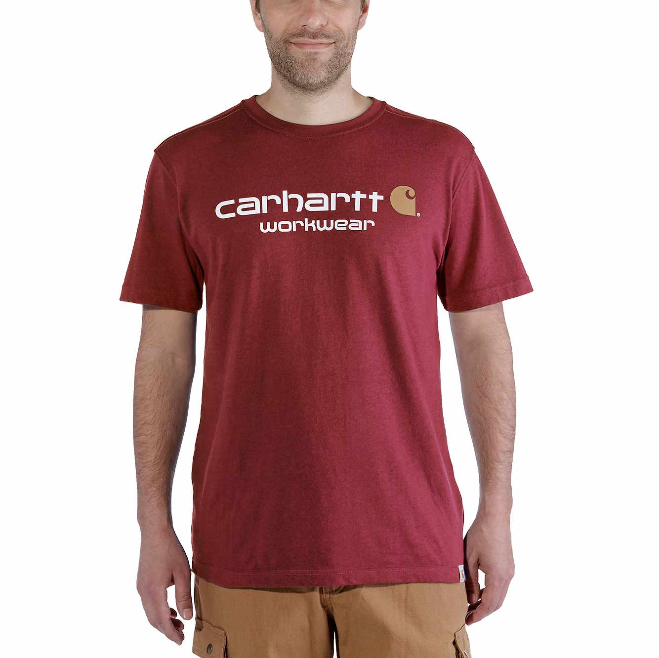 Carhartt Mens Core Logo Workwear Short-Sleeve T-Shirt