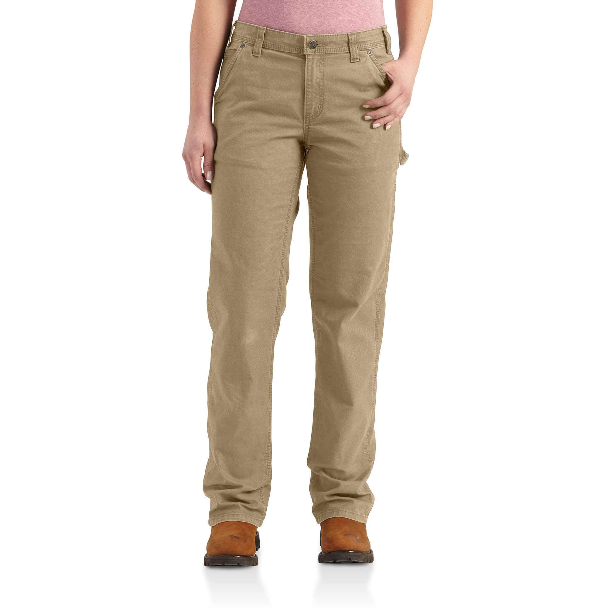 Carhartt Women's Rugged Professional™ Series Rugged Flex® Loose Fit Canvas  Work Pant, Dark Khaki, 2 Short : : Clothing, Shoes & Accessories