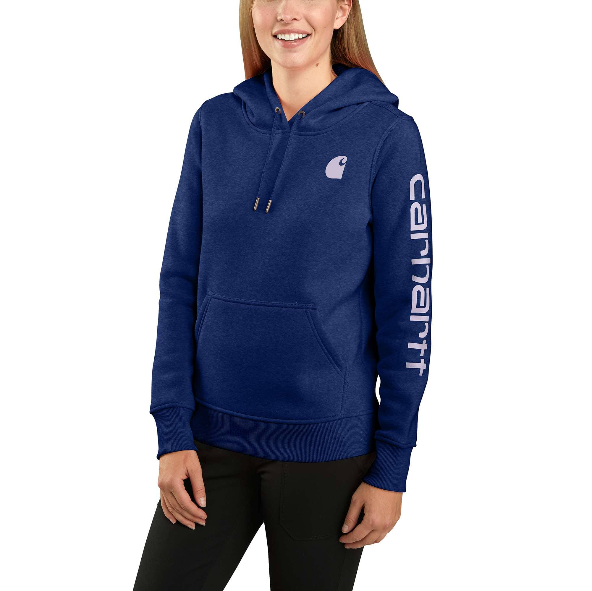 Carhartt Women's Relaxed Fit Midweight Logo Sleeve Graphic Sweatshirt