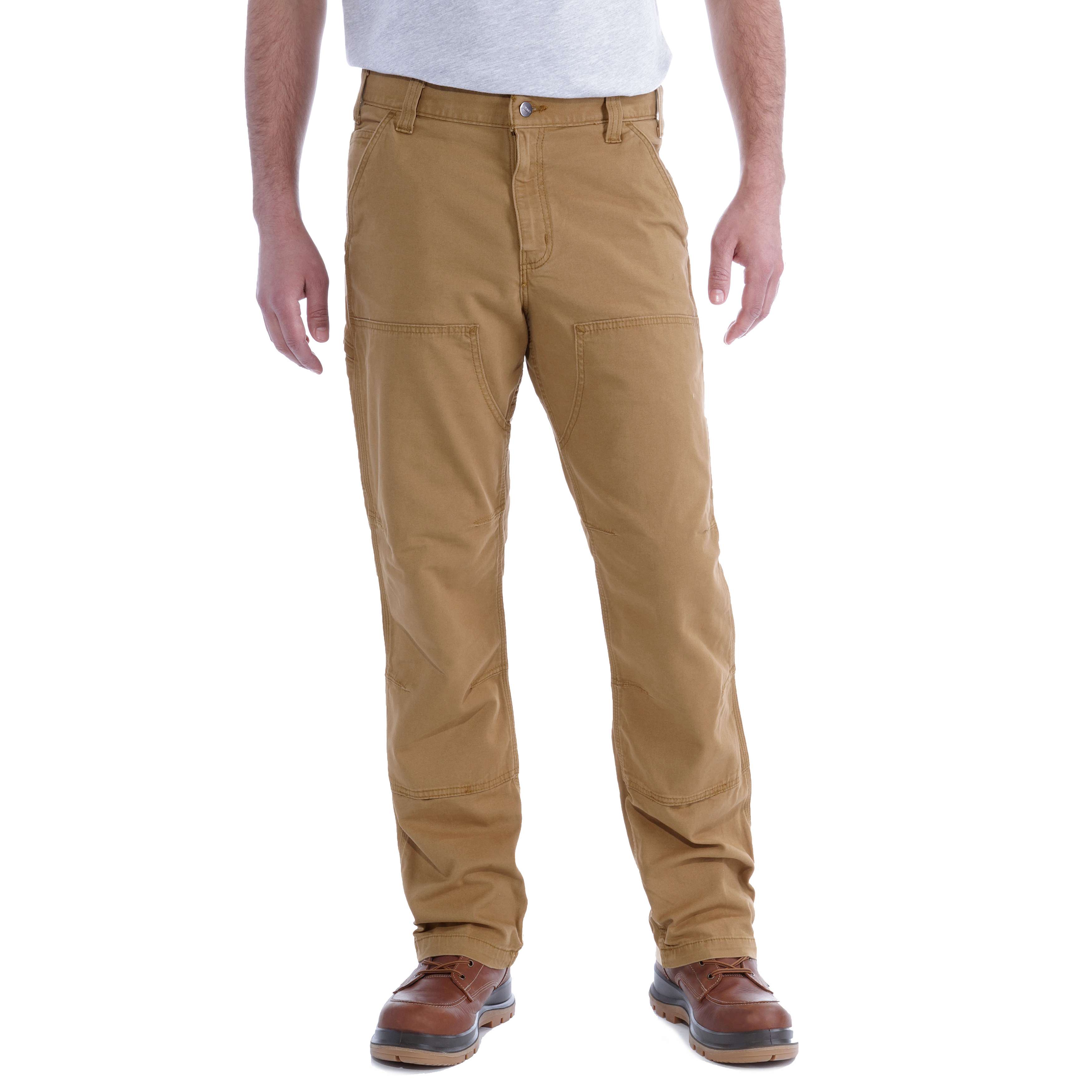 Carhartt Men's Rugged Flex® Relaxed Fit Canvas Flannel-Lined Utility Work  Pants