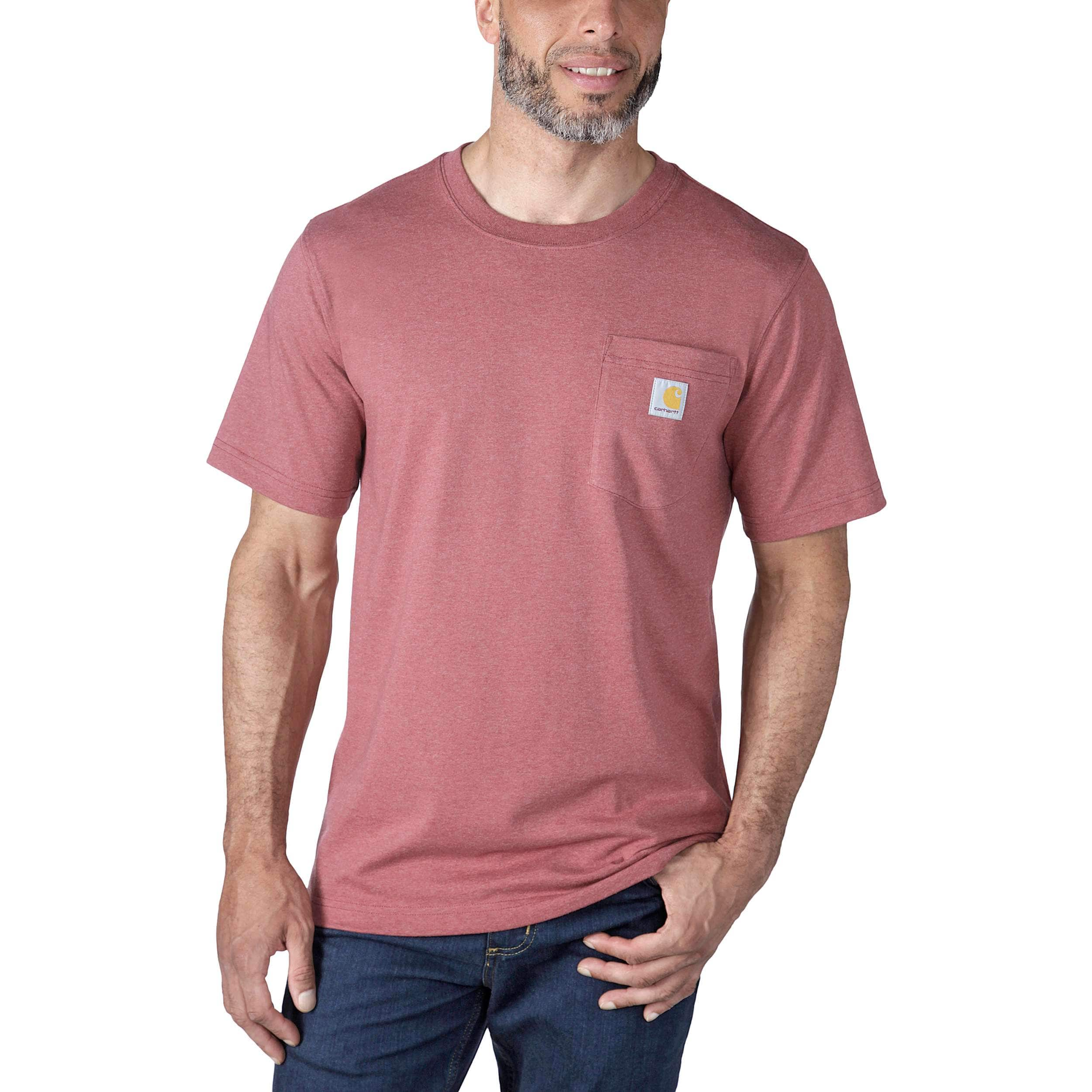 Carhartt Force Short-Sleeve Pocket T-Shirt - Heather Grey — Dave's