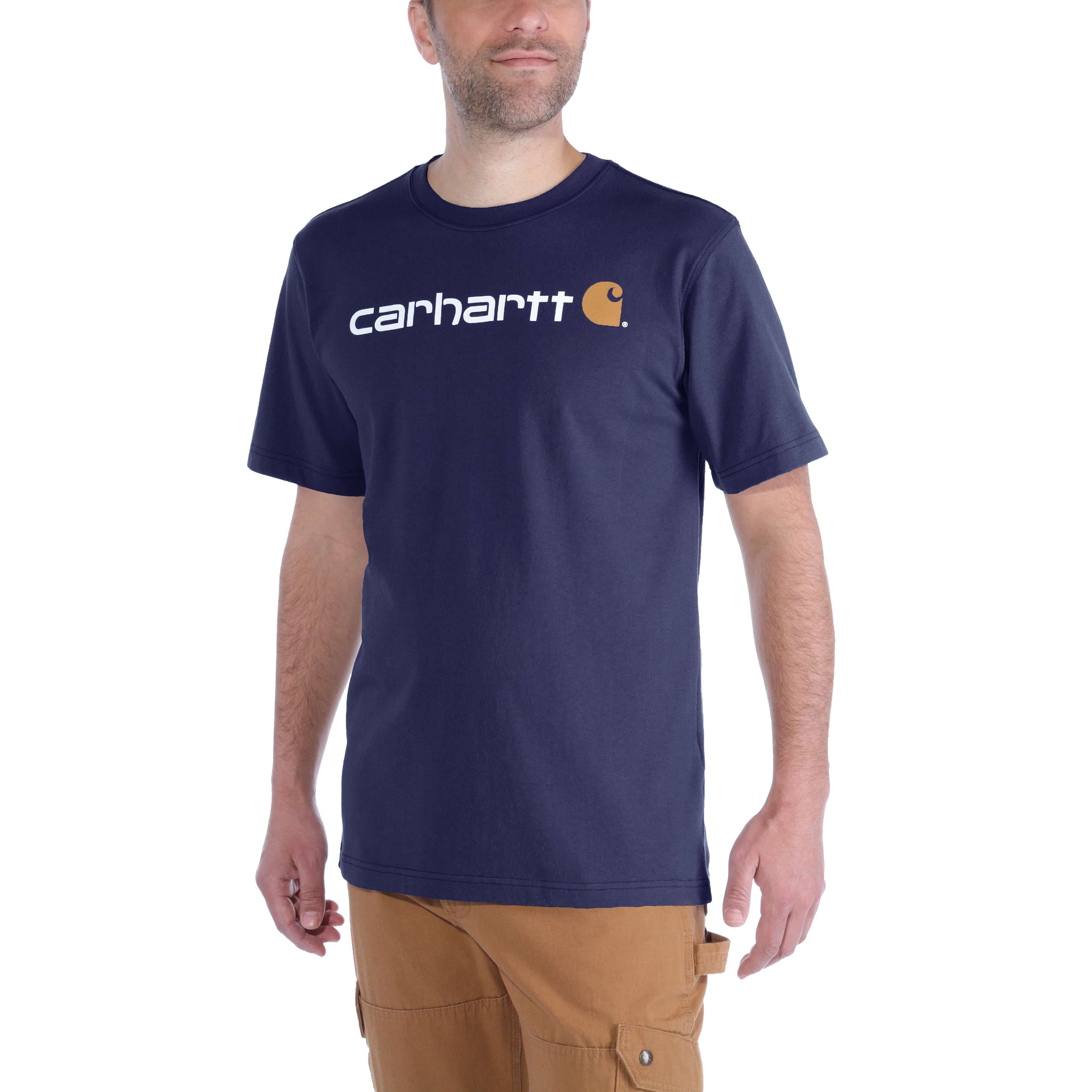 loose fit heavyweight short sleeve logo graphic t shirt