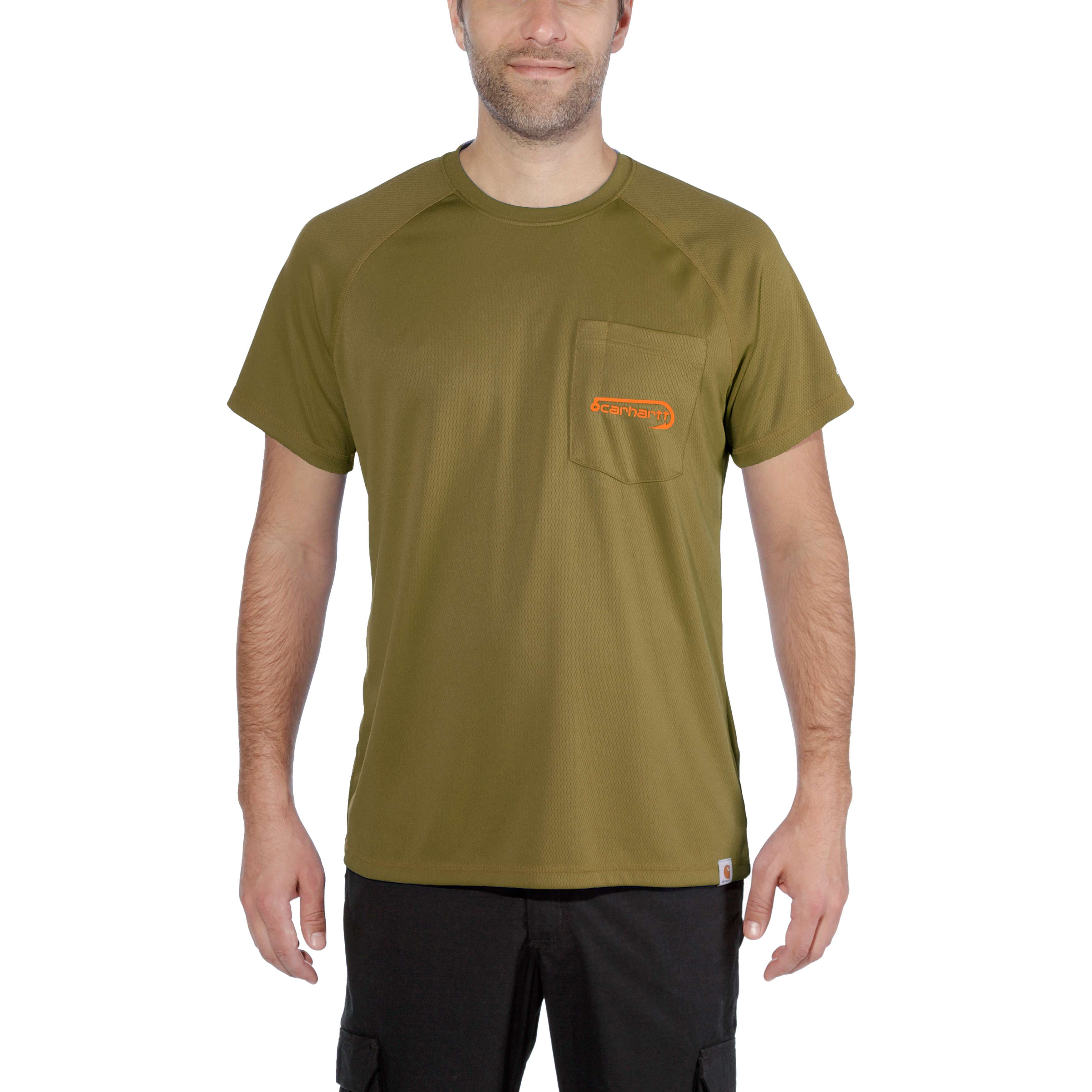 Carhartt Force Fishing Graphic T-Shirt Green M