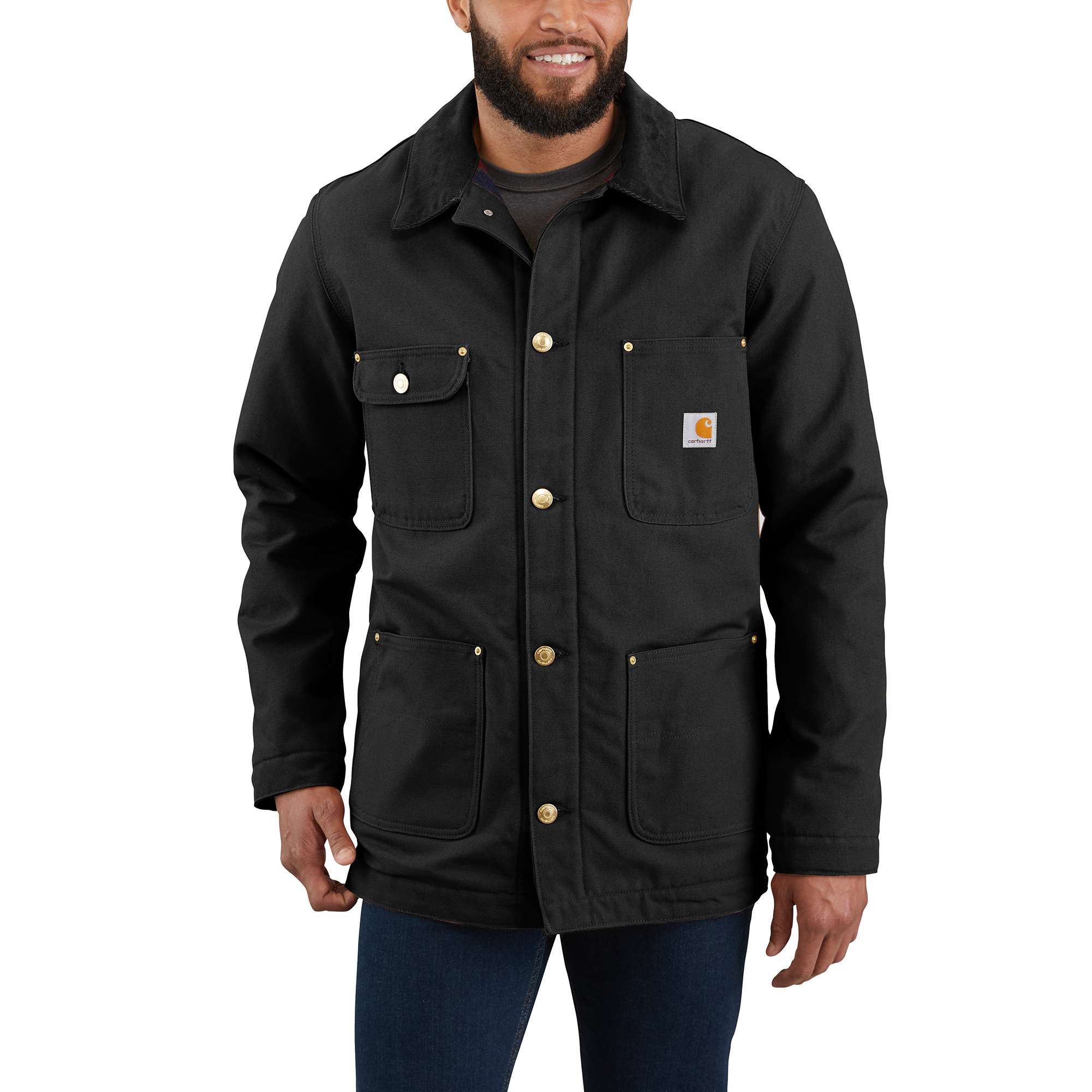 LOOSE FIT FIRM DUCK BLANKET-LINED CHORE COAT | Carhartt®