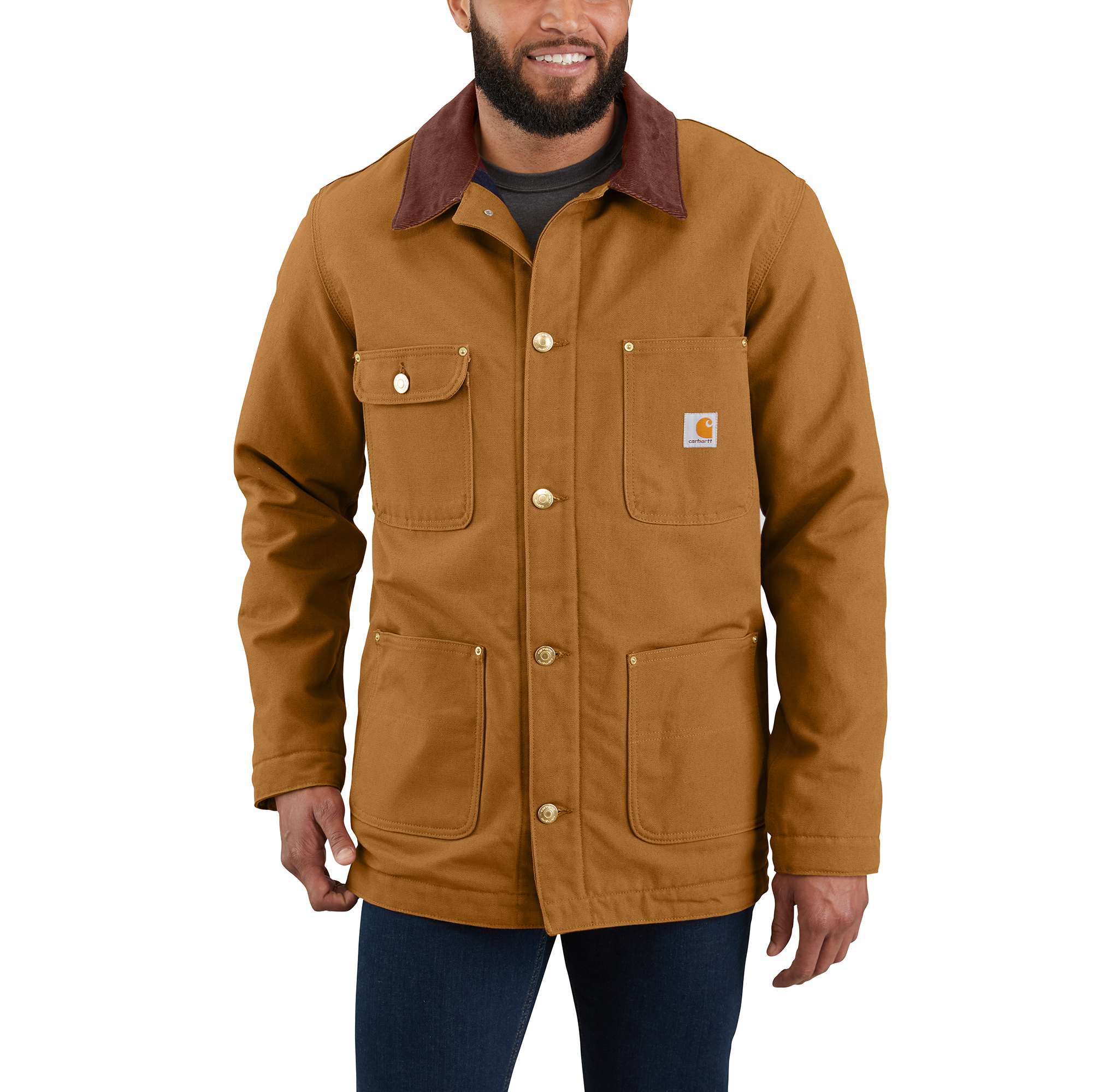 Carhartt - Chaqueta Detroit de calce holgado con forro de manta de pato  para hombre