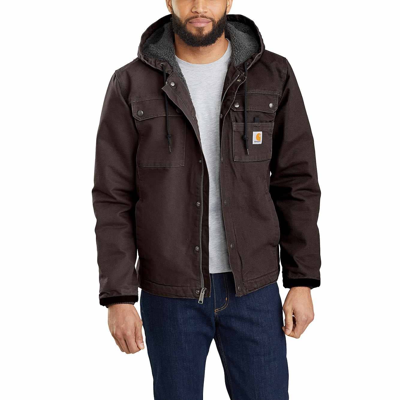 Picture of RELAXED FIT WASHED DUCK SHERPA-LINED UTILITY JACKET