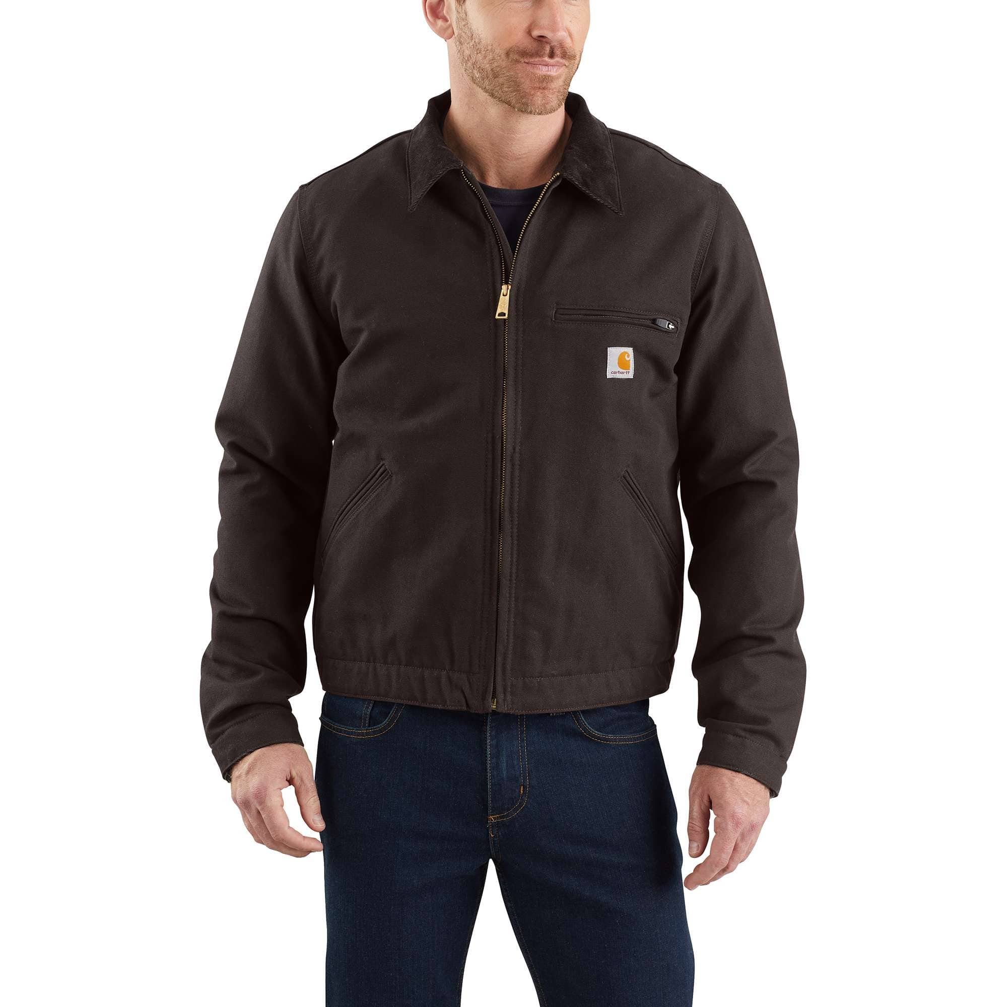 brown carhartt work jacket