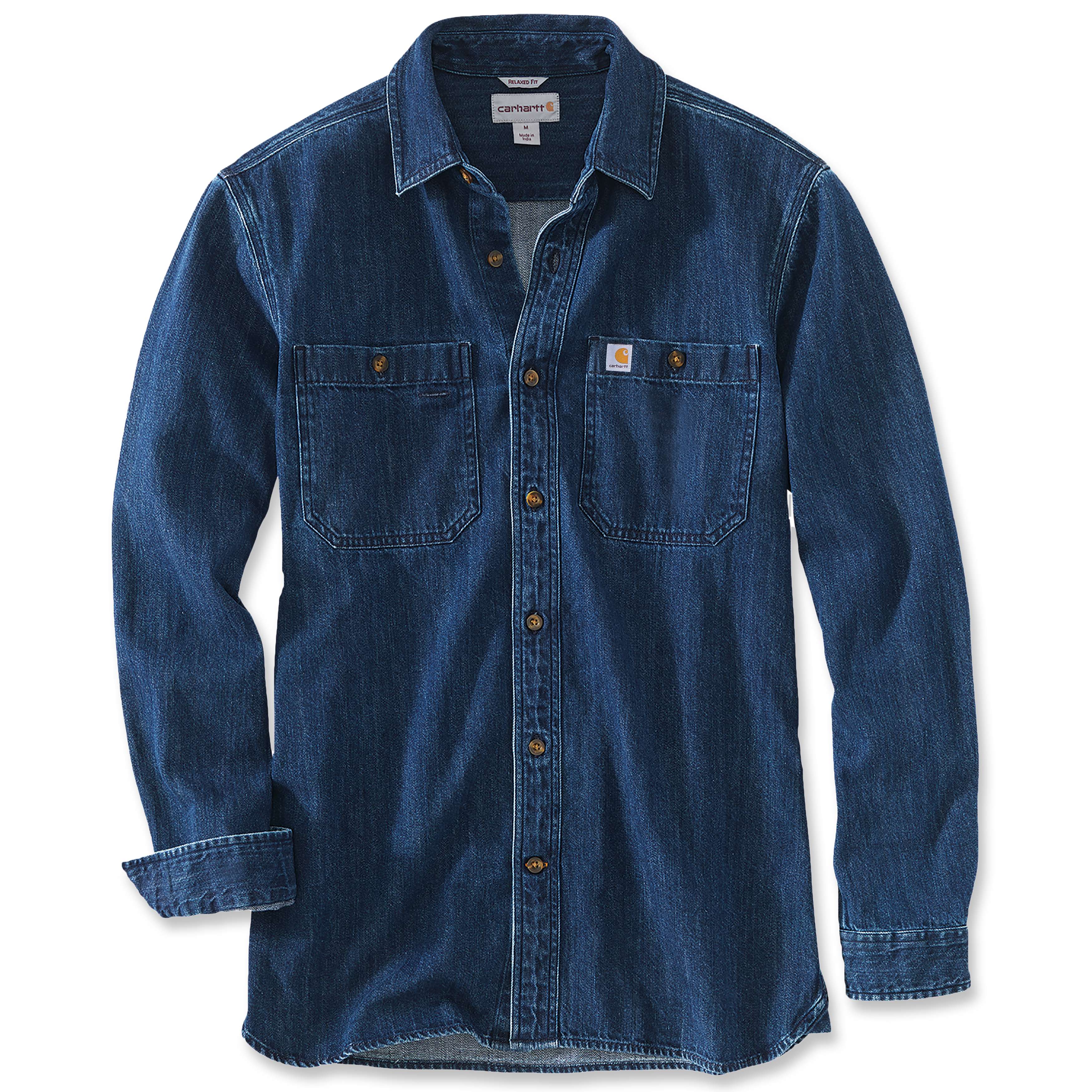 denim long sleeve shirt