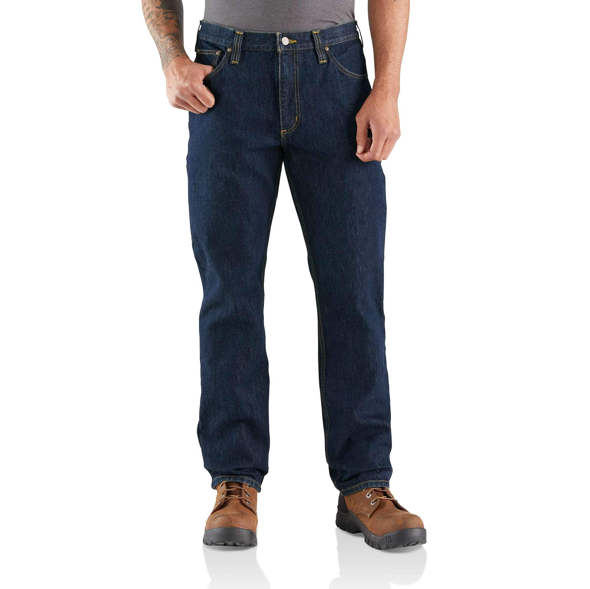 Carhartt Men's Rugged Flex Relaxed Fit Double Front Utility Logger Jea —  Dave's New York