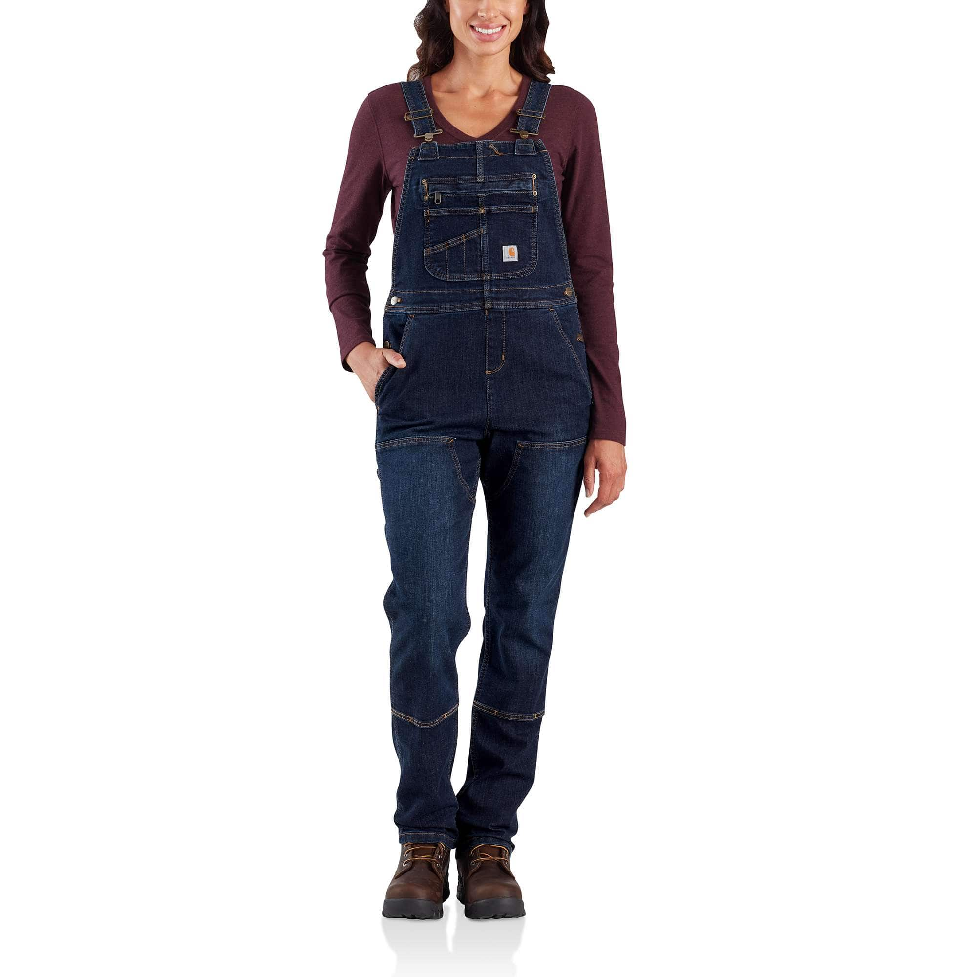 Carhartt® Women's Rugged Flex® Loose Fit Canvas Bib Overall - 106001