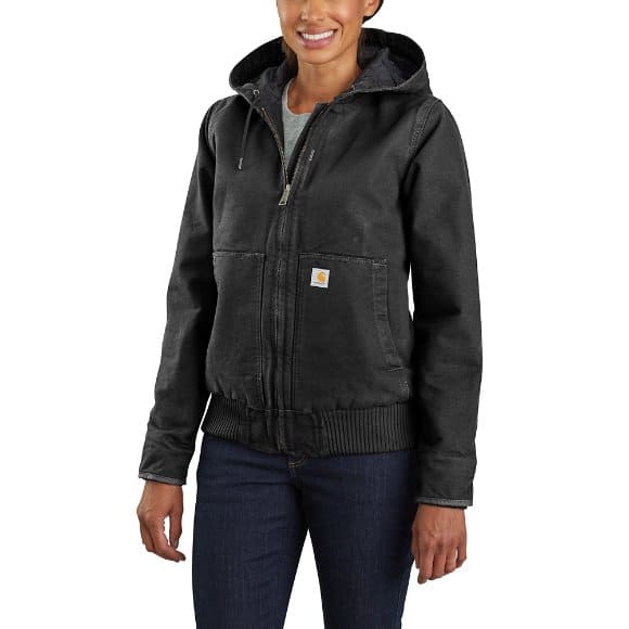 Hooded Zip-Front Fleece XS 100052 In Stock $65 Carhartt Womens Boyne Jacket