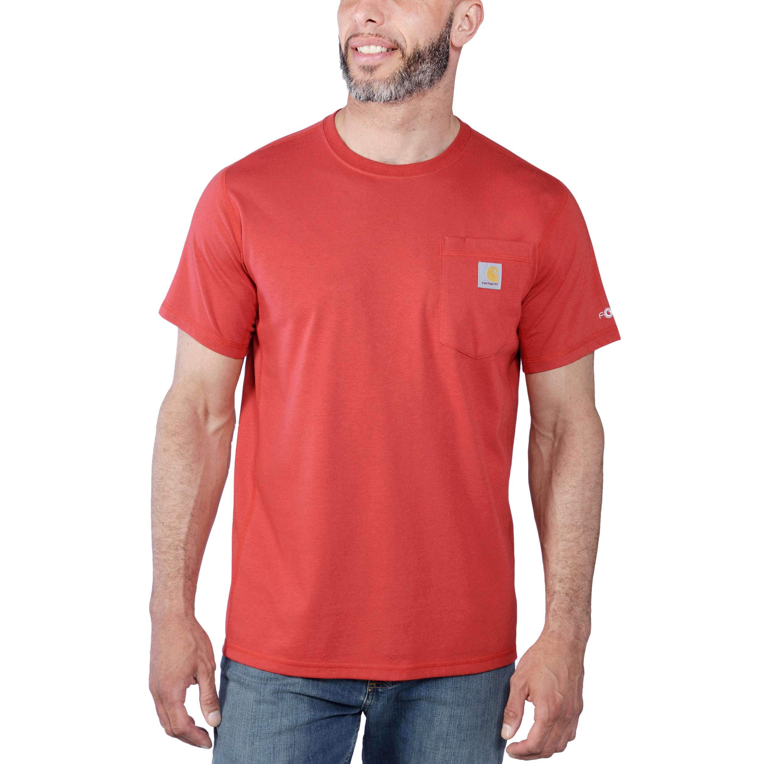 Carhartt Men's Force Relaxed Fit Midweight Short Sleeve Pocket T-Shirt - Heather Gray