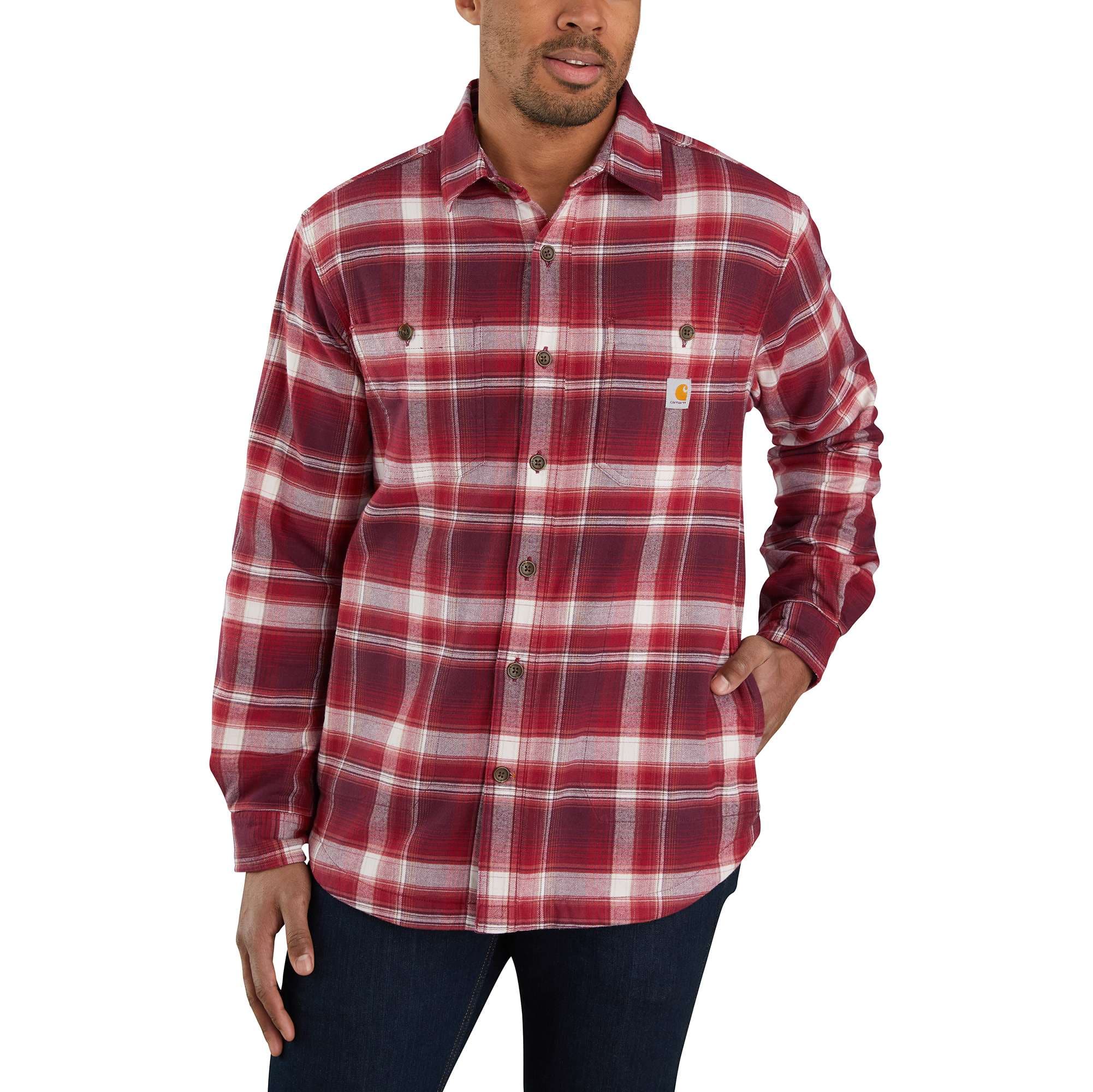 carhartt rugged flex fleece lined rigby shirt