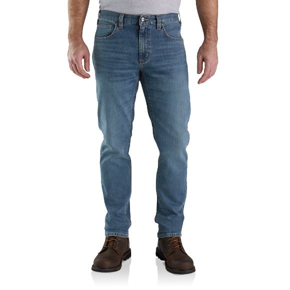 Carhartt WIP Denim Newel Heren Kleding voor voor Jeans voor Tapered jeans Toelopende Jeans in het Blauw voor heren Ruimvallende Bespaar 5% 