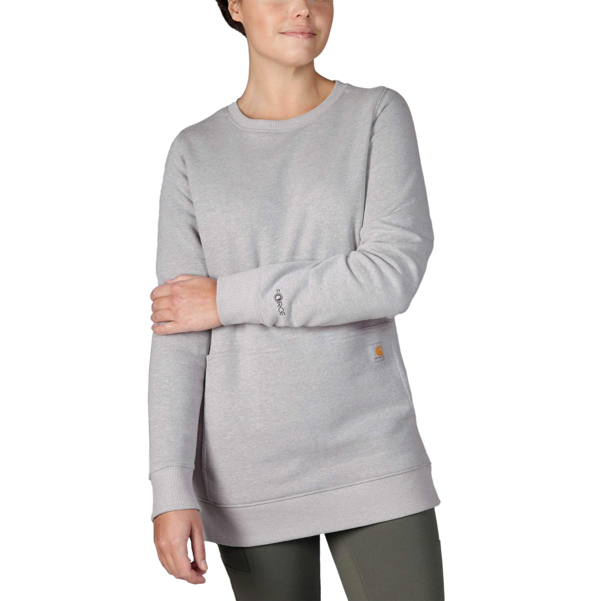 Carhartt women's clarksburg discount crewneck pocket sweatshir