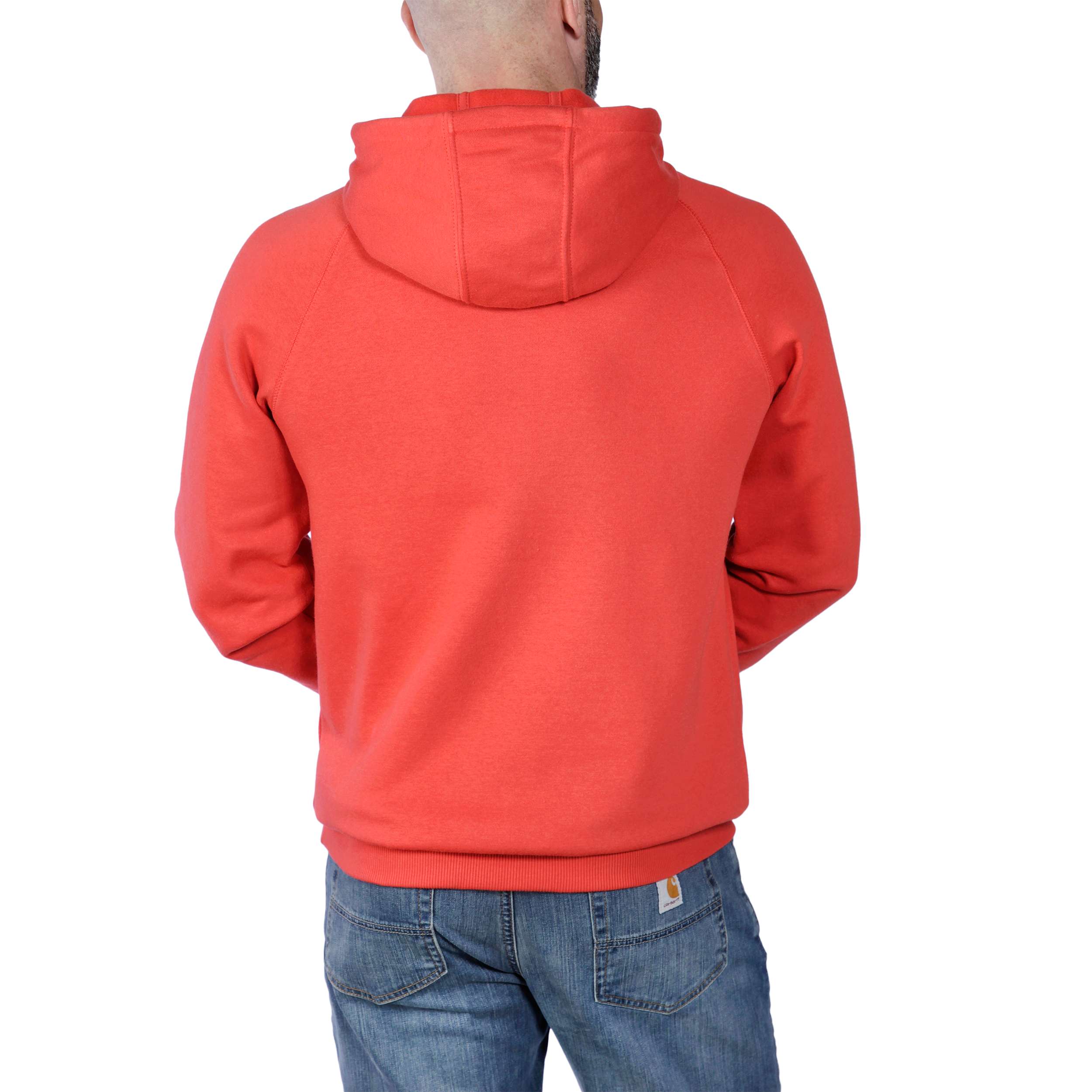 SUDADERA CARHARTT CON CAPUCHA SCRIPT LOGO ROJO ARCADE Color ROJO ROPA S