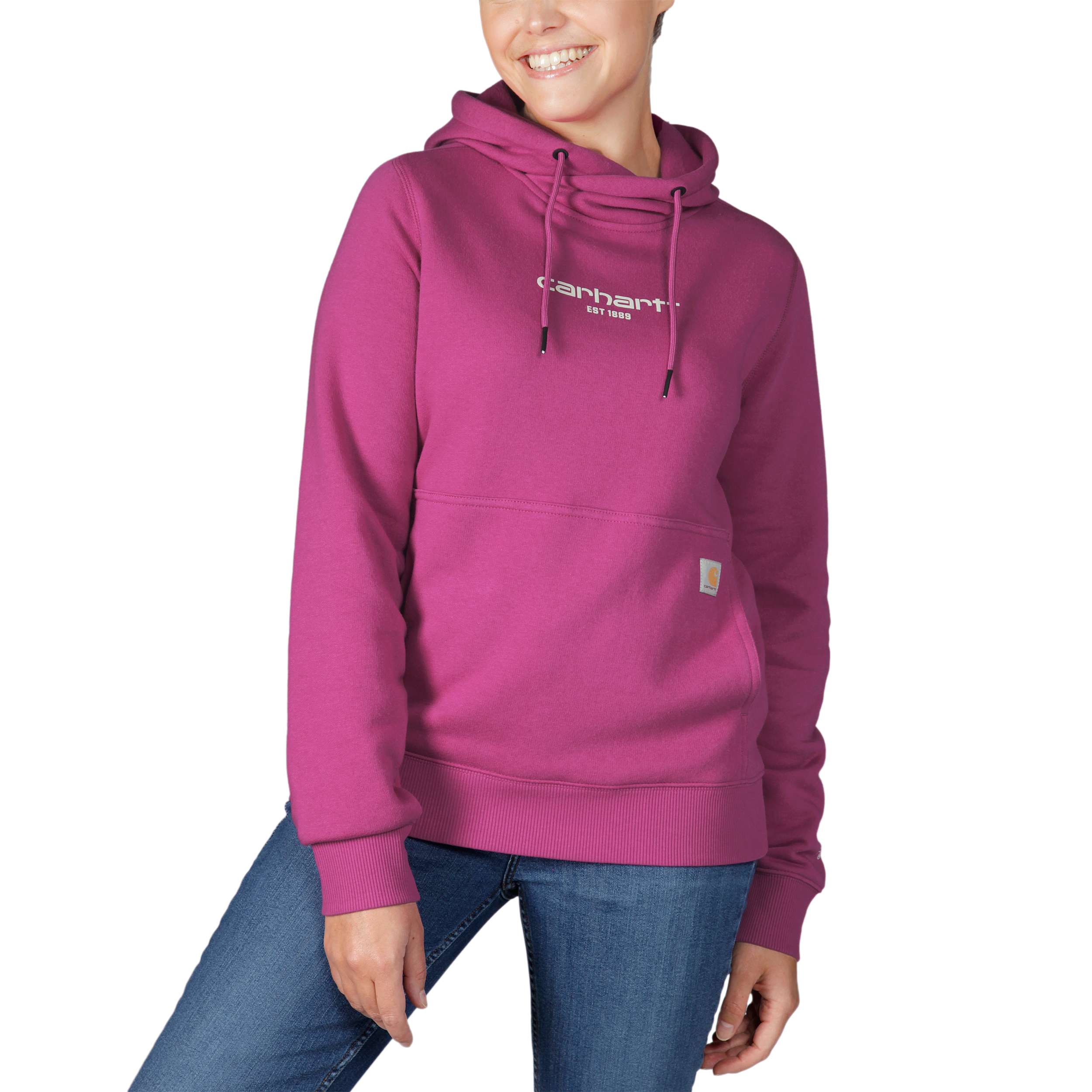 Carhartt Women's Women's Force Relaxed Fit Lightweight Graphic Hooded  Sweatshirt, Malt, XL