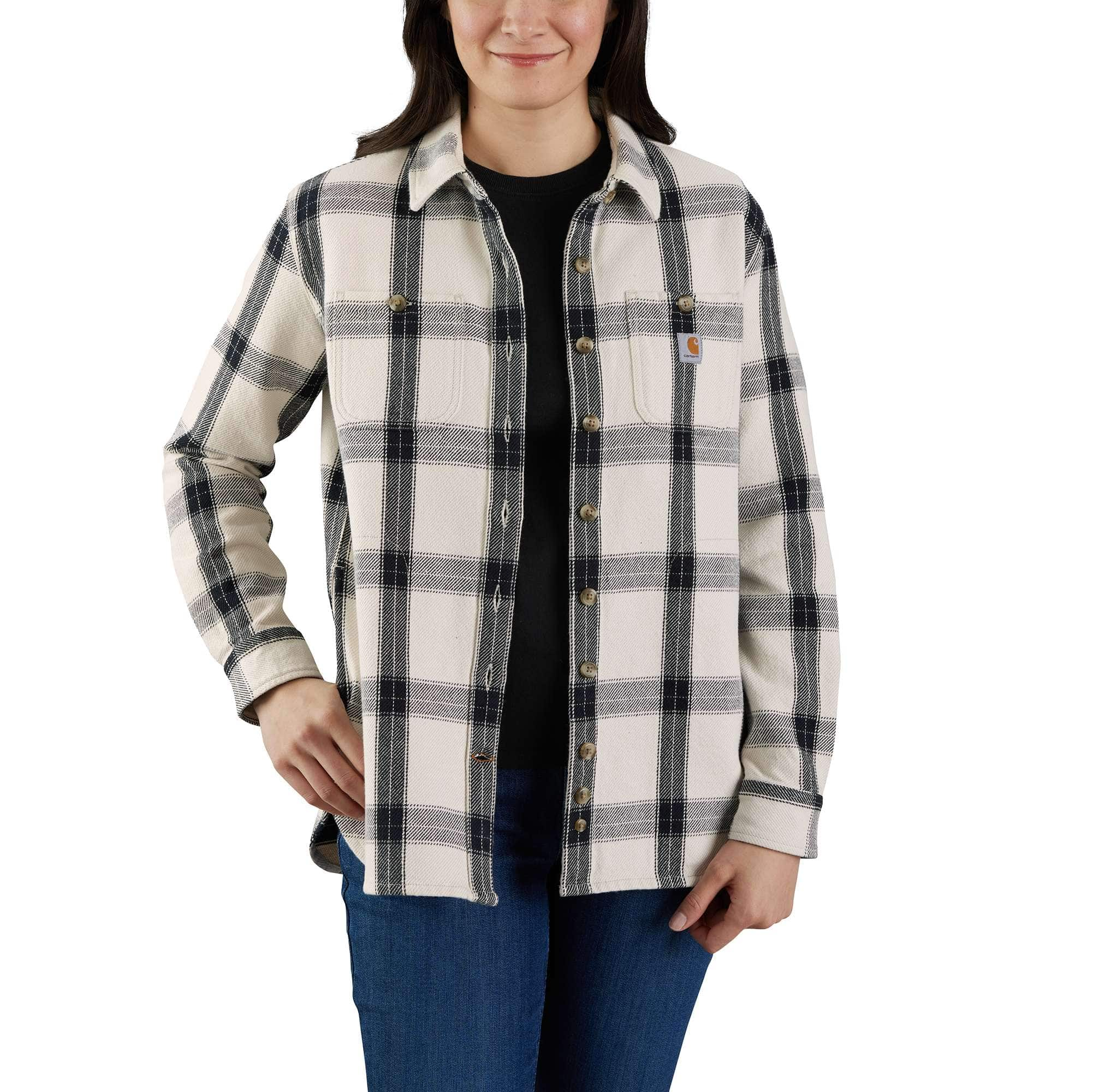 Carhartt women's hubbard clearance sherpa lined shirt jac