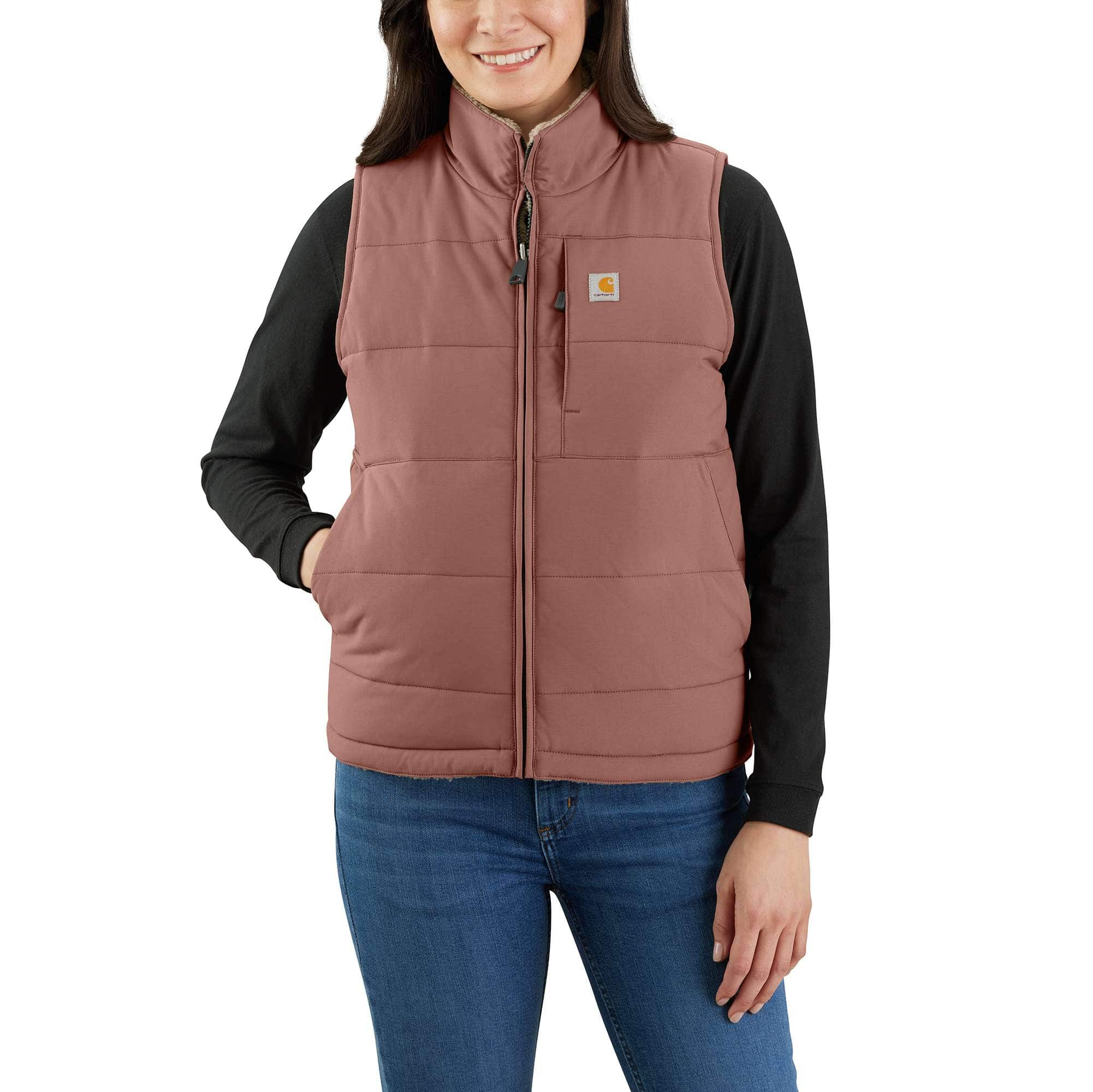 Carhartt Women's Brown Polyester Puffer Vest (Small)