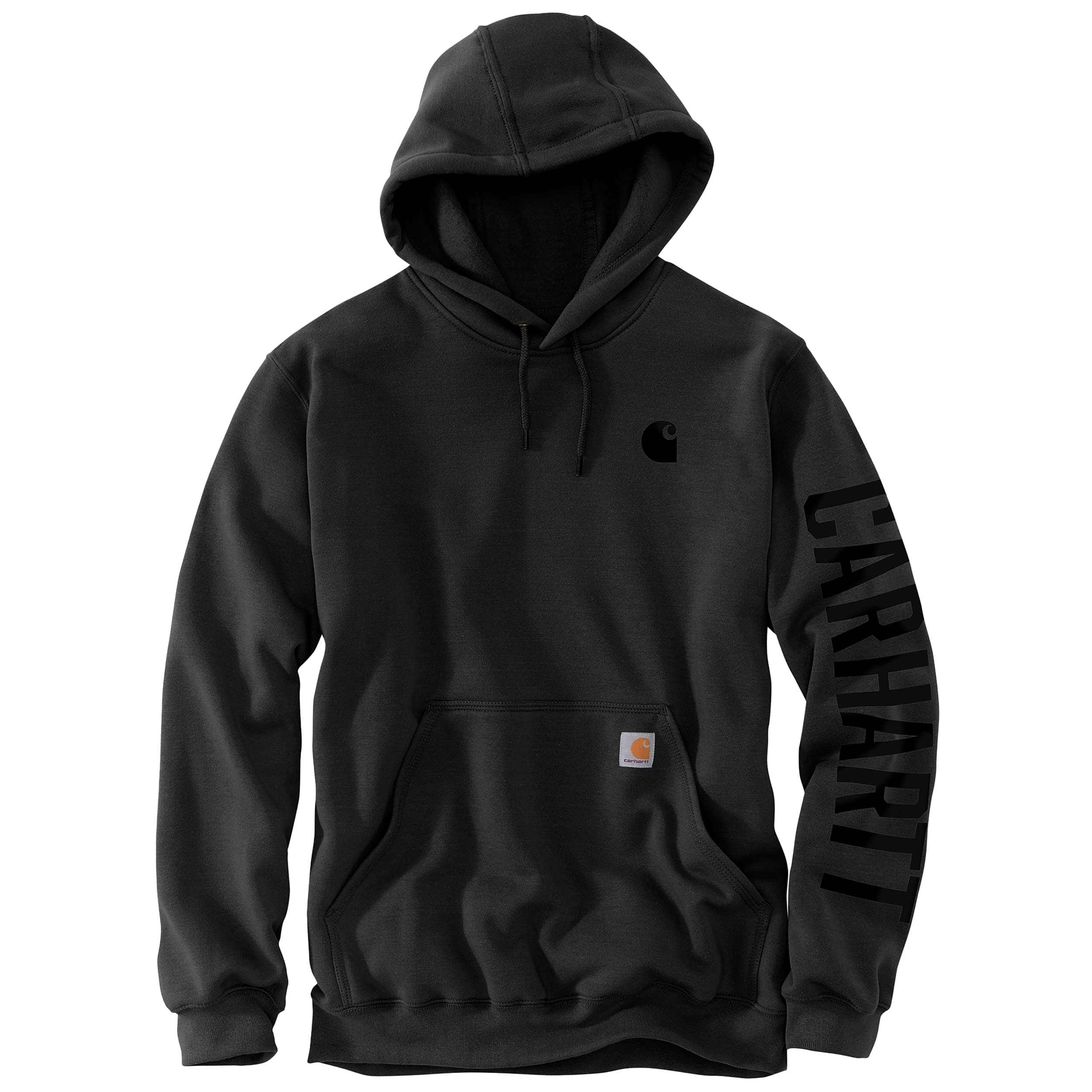 Men Fleece Crew Neck Sweatshirt, Black - Medium - Case of 24