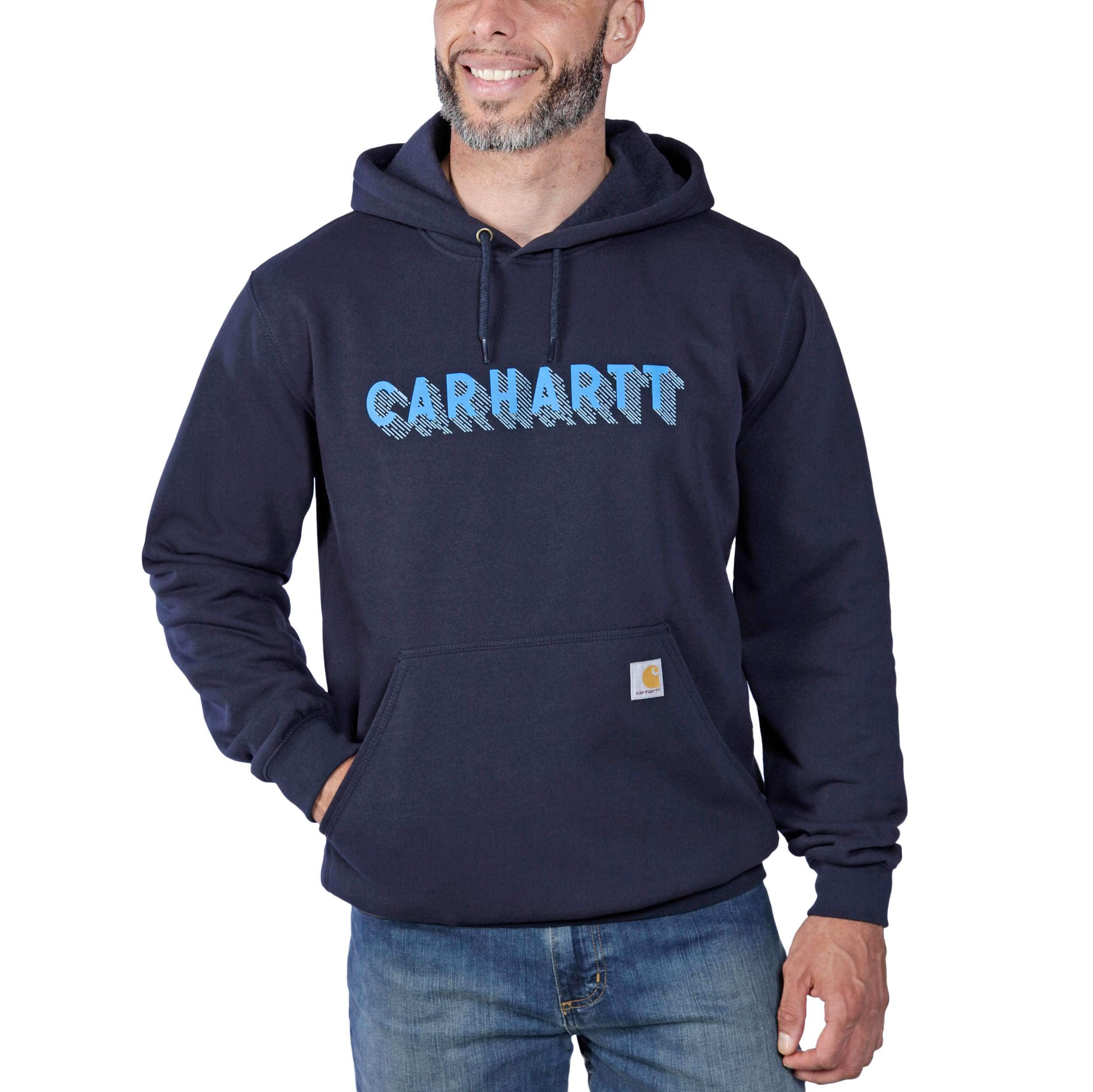 Carhartt Men's Rain Defender Loose Fit Midweight C Logo Graphic