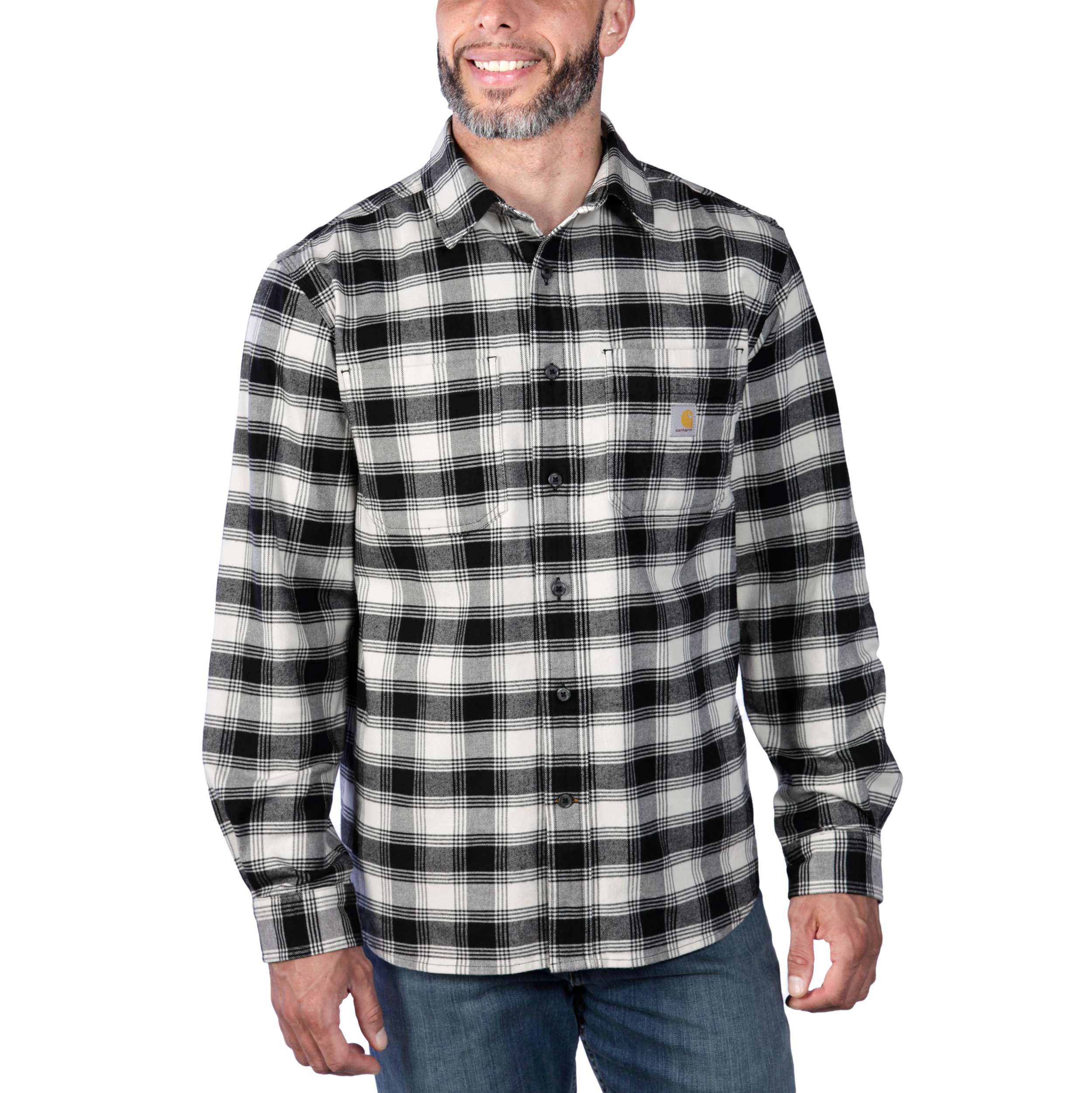 RUGGED FLEX LOOSE FIT MIDWEIGHT FLANNEL SHIRT (Carhartt)