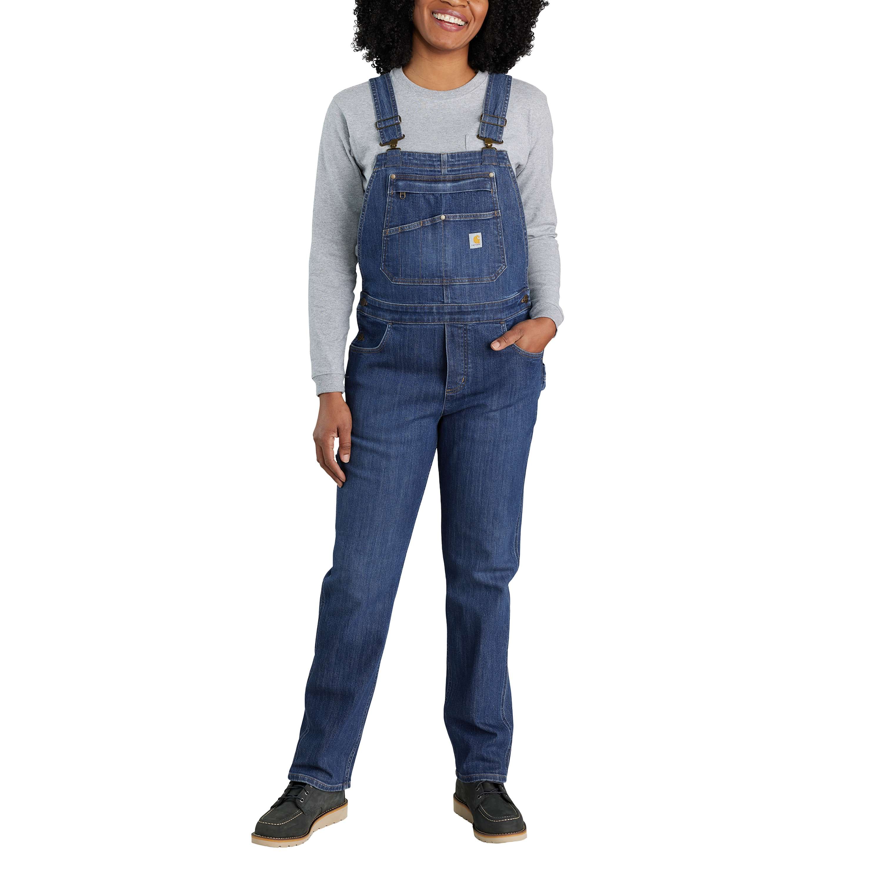 Carhartt women's original fit hot sale hayden double front dungaree