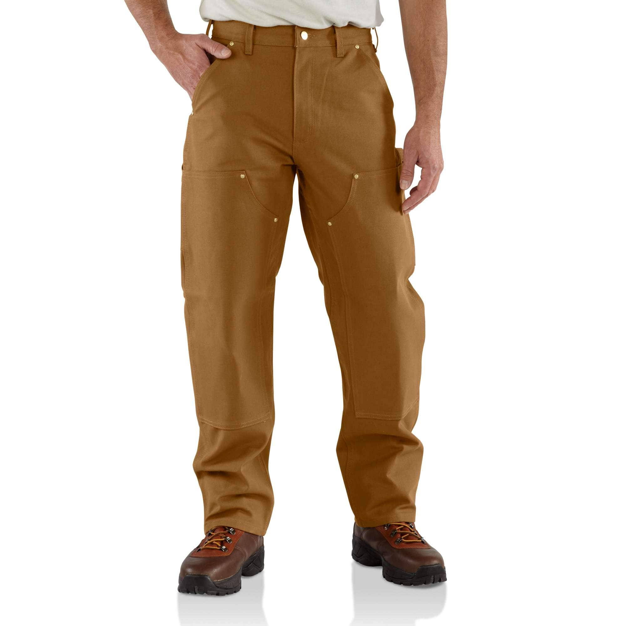 CARHARTT DOUBLE FRONT DUCK WORK PANTS (Carhartt Brown) —  www.Benner'sTralee.com