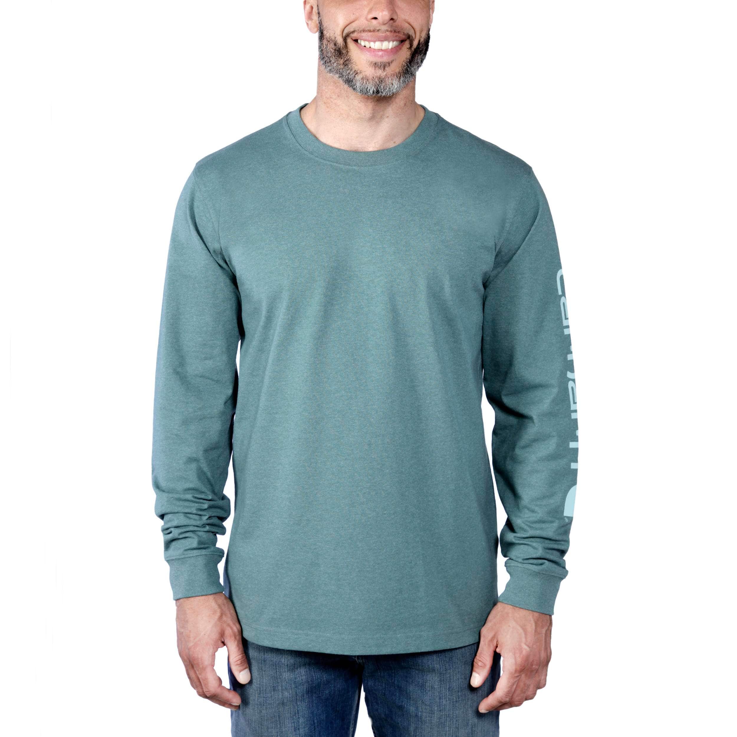 carhartt loose fit heavyweight long sleeve graphic t shirt