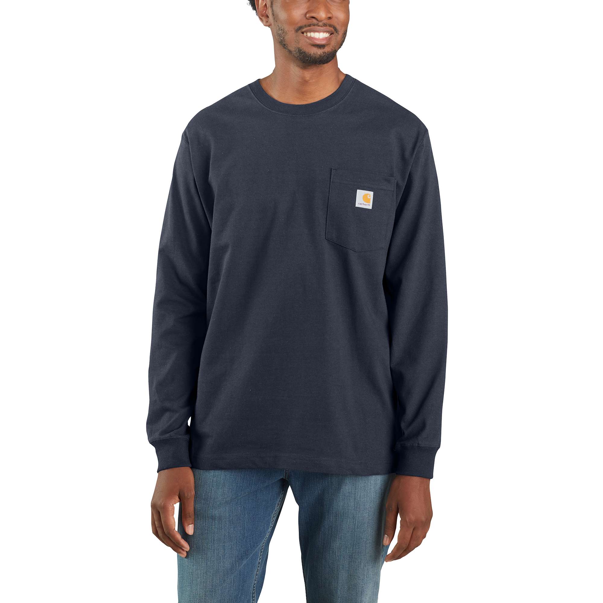 Carhartt long 2025 sleeve pocket tee