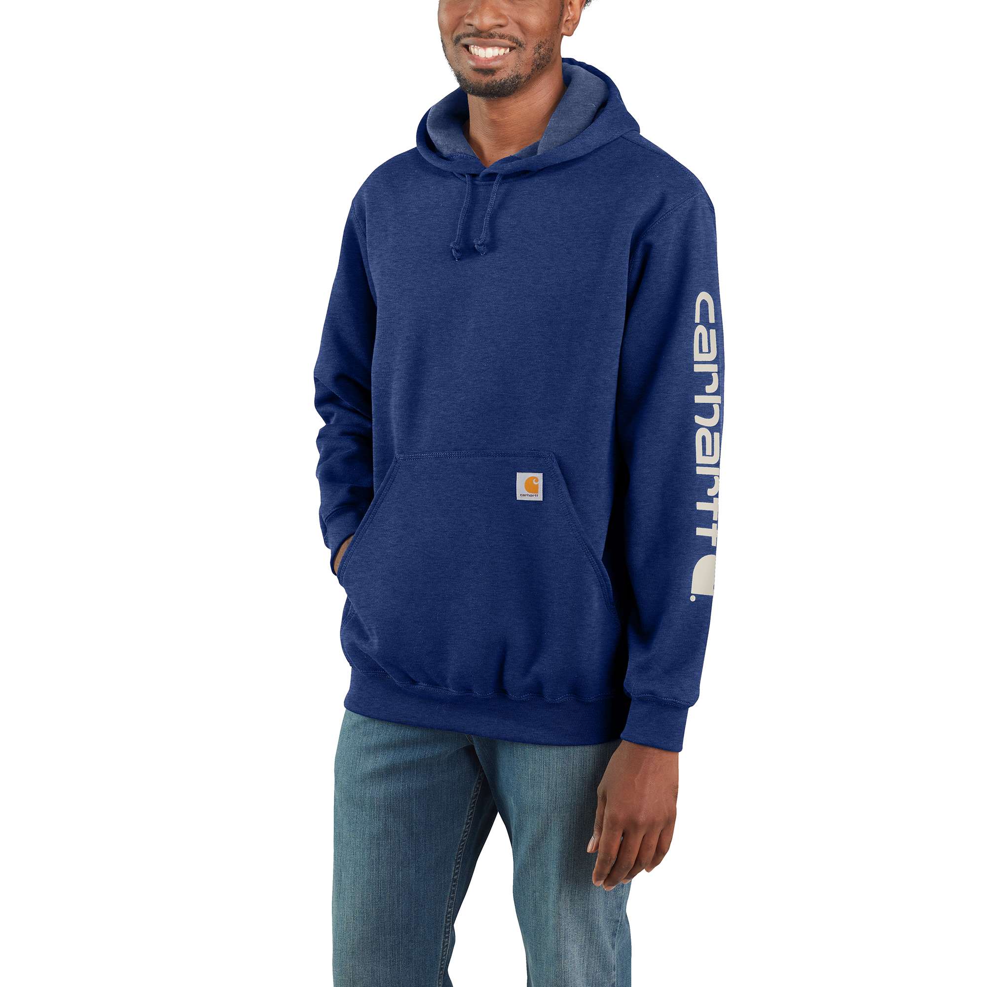 Carhartt hoodie 2025 sleeve logo