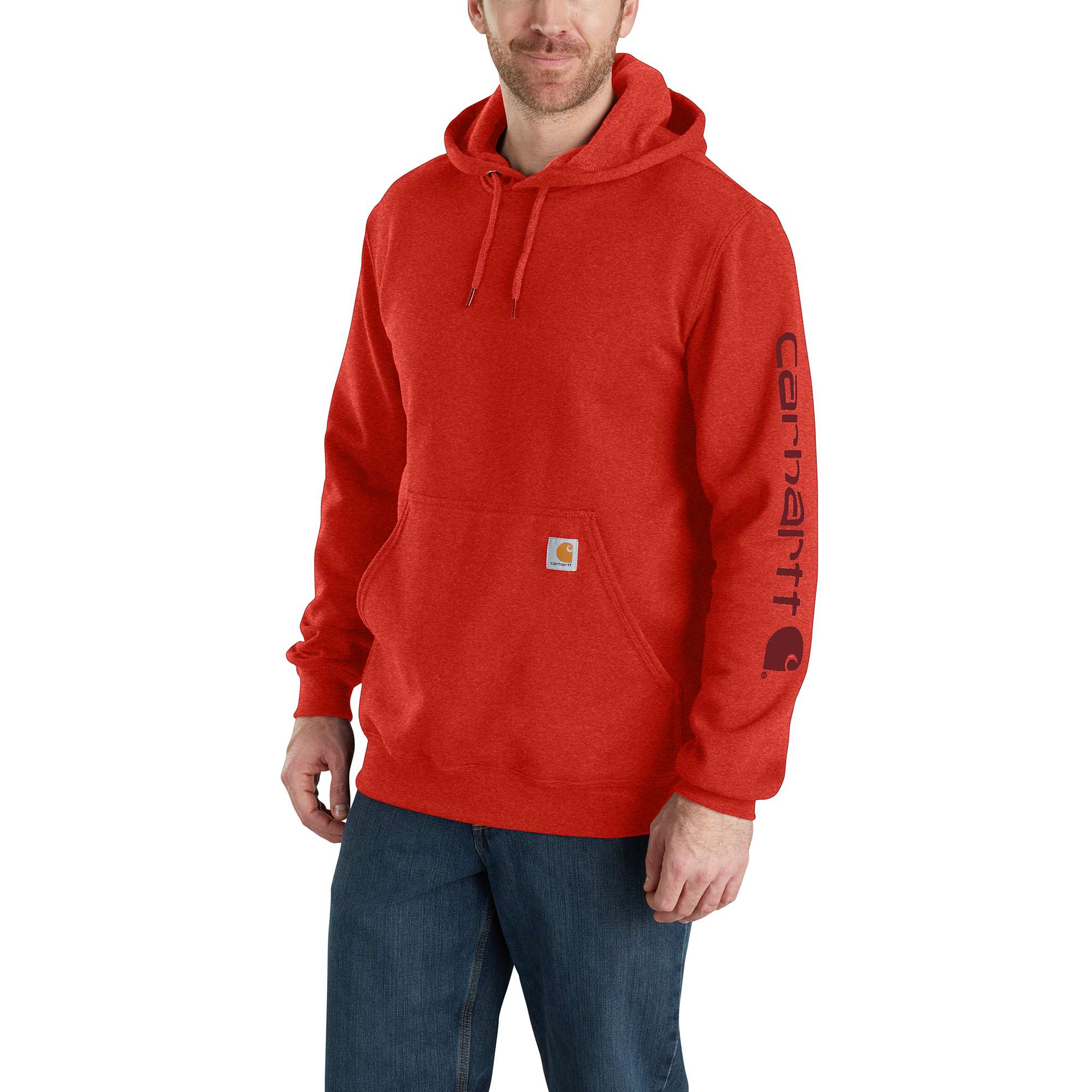 Carhartt® Men's Midweight Sleeve Logo Hoodie