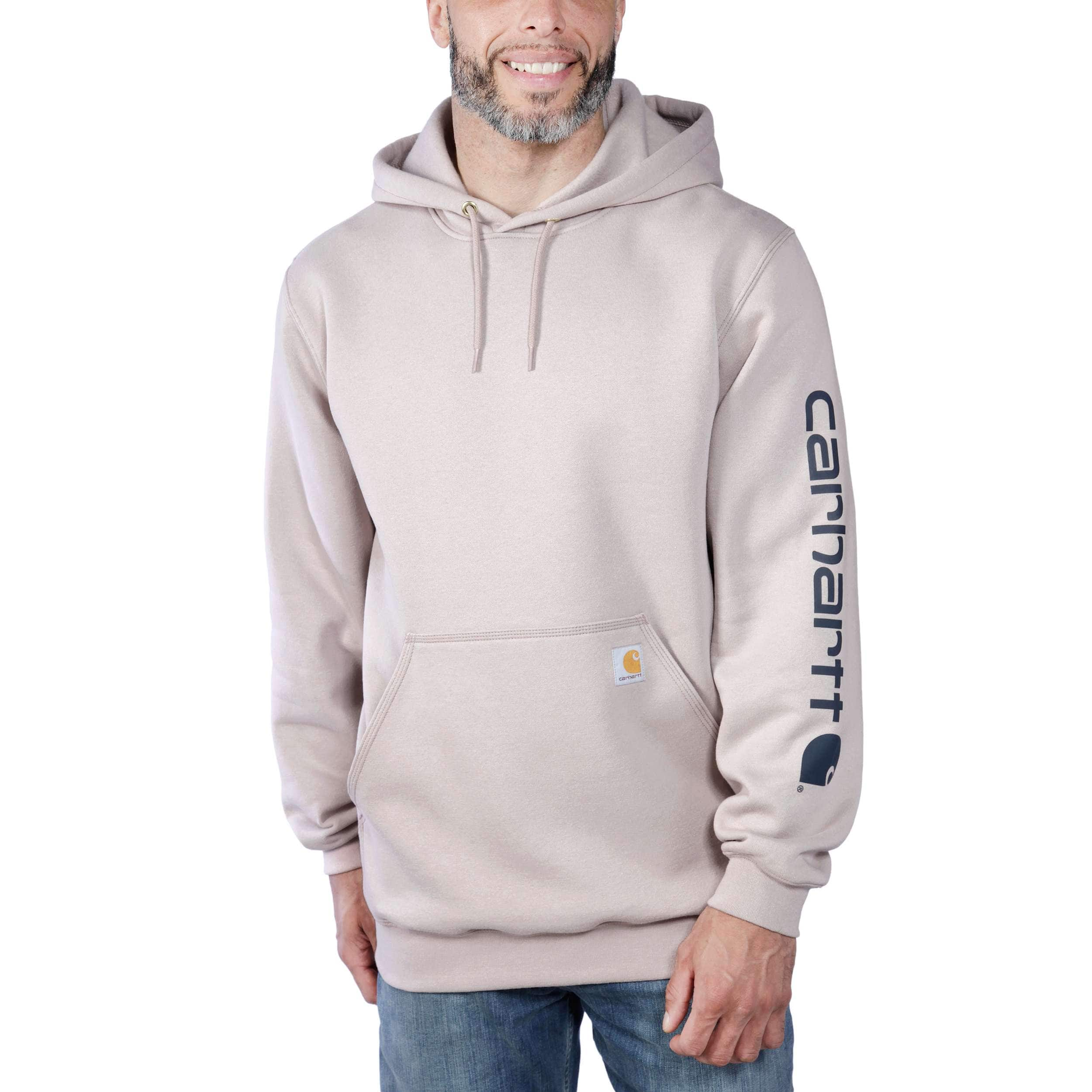 Carhartt sleeve 2025 logo hoodie