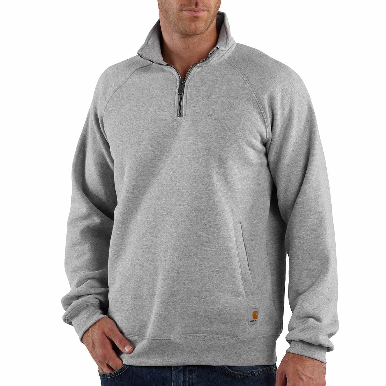 Picture of RELAXED FIT MIDWEIGHT QUARTER-ZIP MOCK-NECK SWEATSHIRT