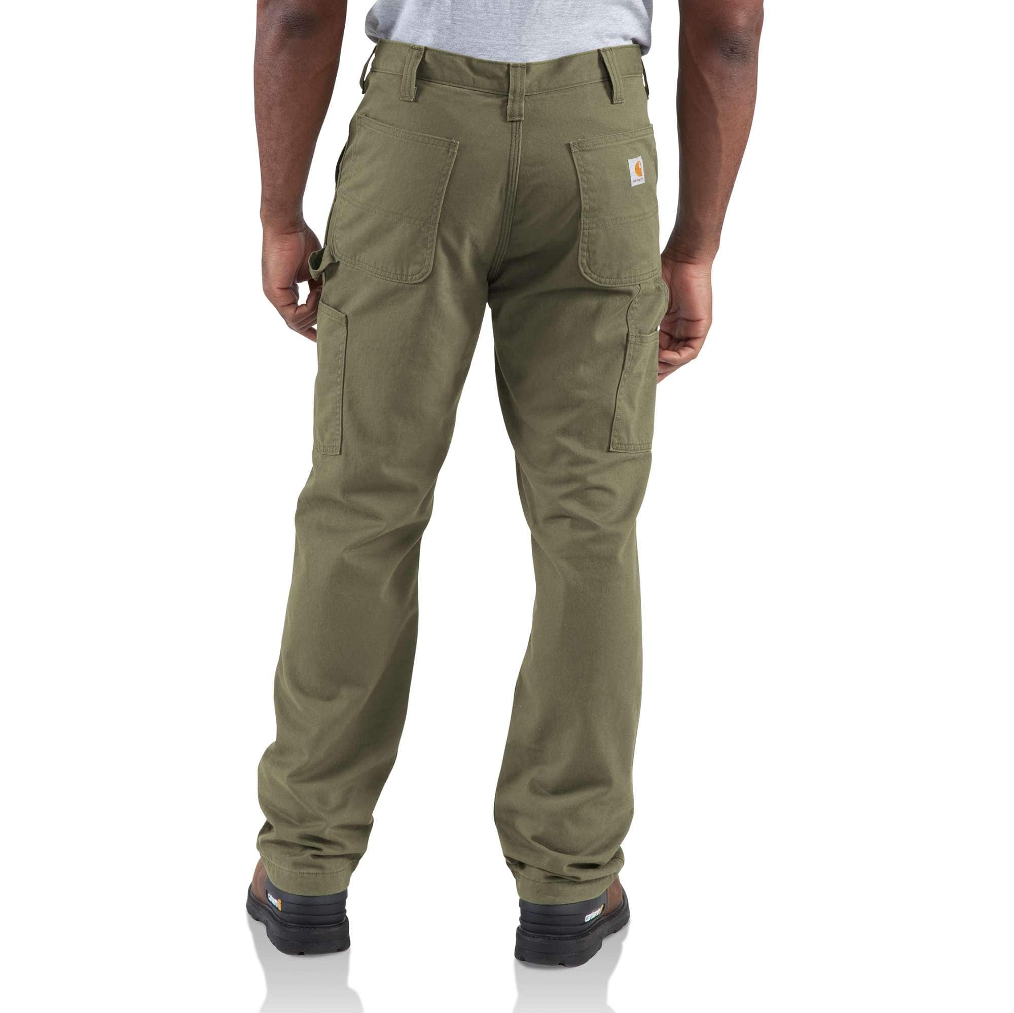 carhartt men's washed twill dungaree flannel lined