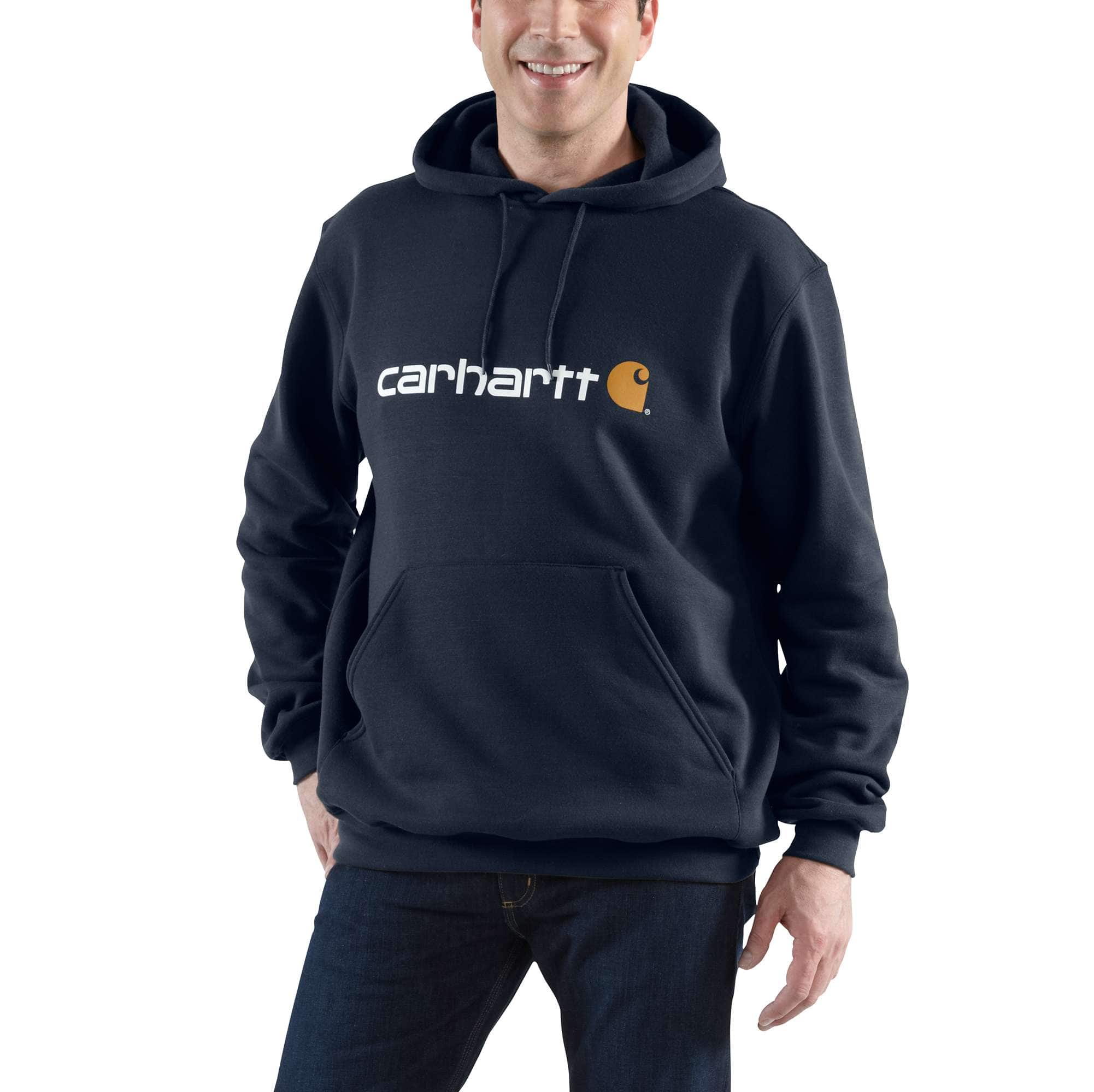 Carhartt Men's Rain Defender Loose Fit Heavyweight Quarter-Zip Sweatshirt,  Black, Small at  Men's Clothing store
