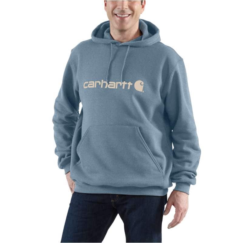 Carhartt  Thundercloud Heather Marquette Logo  Sweatshirt