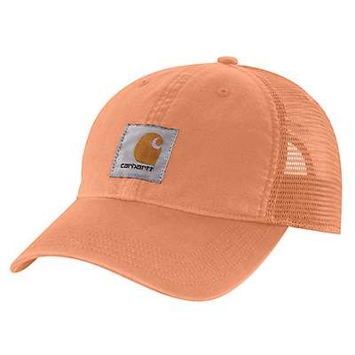 Carhartt Men's Dusty Orange Canvas Mesh-Back Cap