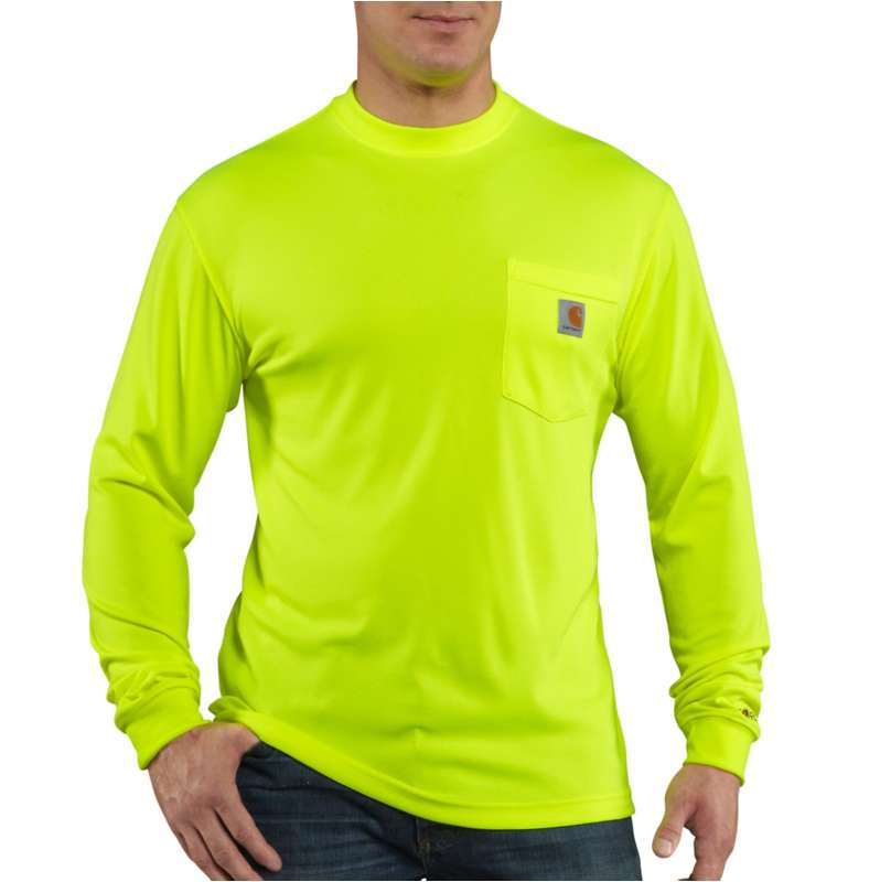 Carhartt  Brite Lime Force Color Enhanced Long-Sleeve T-Shirt