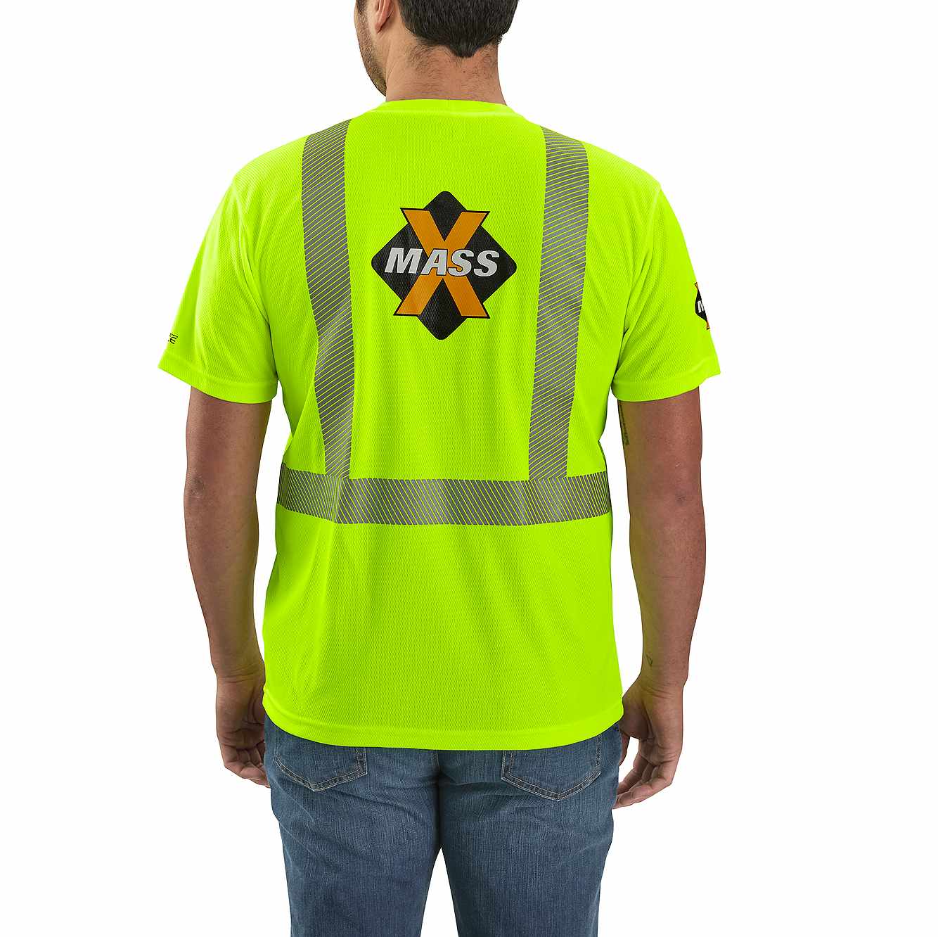 Hi Vis T Shirt ANSI Class II Reflective Safety Lime Short Sleeve HIGH VISIBILITY