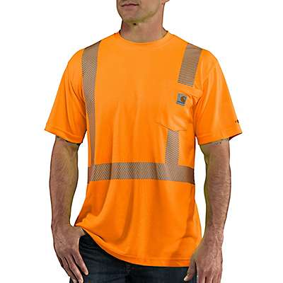 Carhartt Men's Brite Orange Force High-Visibility Short-Sleeve Class 2 T-Shirt