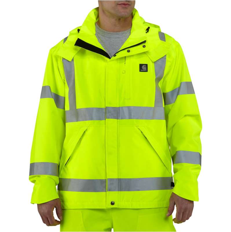 Carhartt  Brite Lime High-Visibility Class 3 Waterproof Jacket