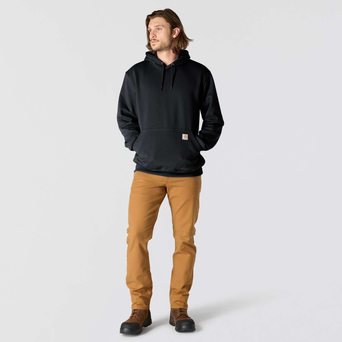 Мужская толстовка Carhartt Paxton, цвет: Чёрный — фото 4