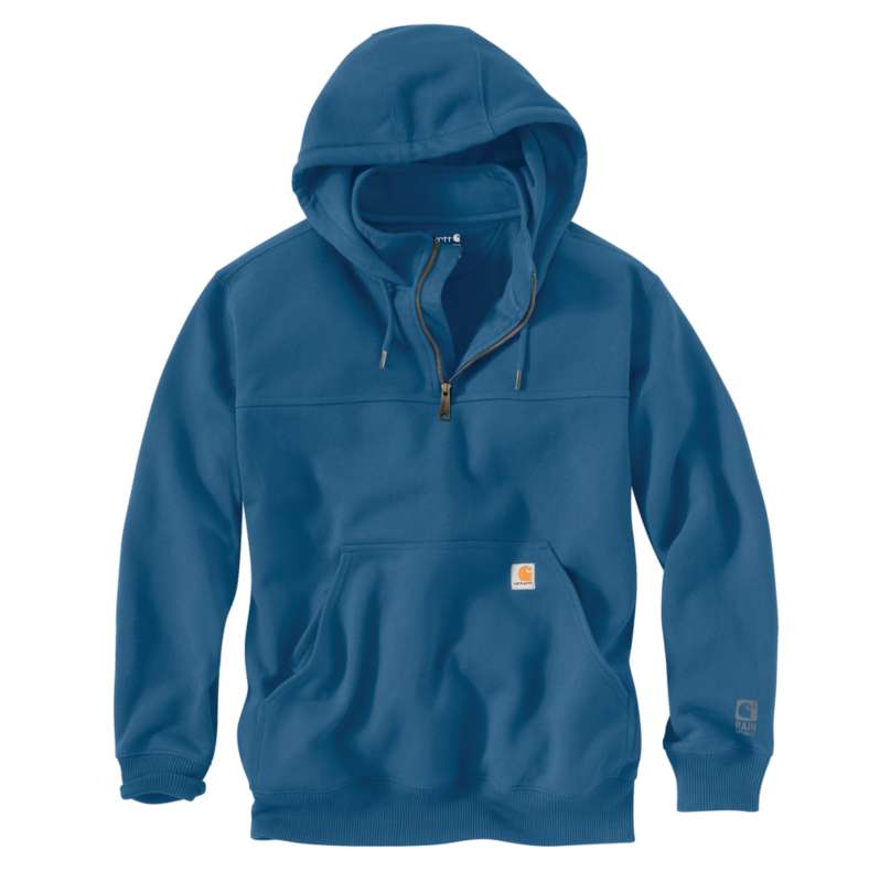 Carhartt  Dark Horizon Blue Rain Defender® Loose Fit Heavyweight Quarter-Zip Hoodie
