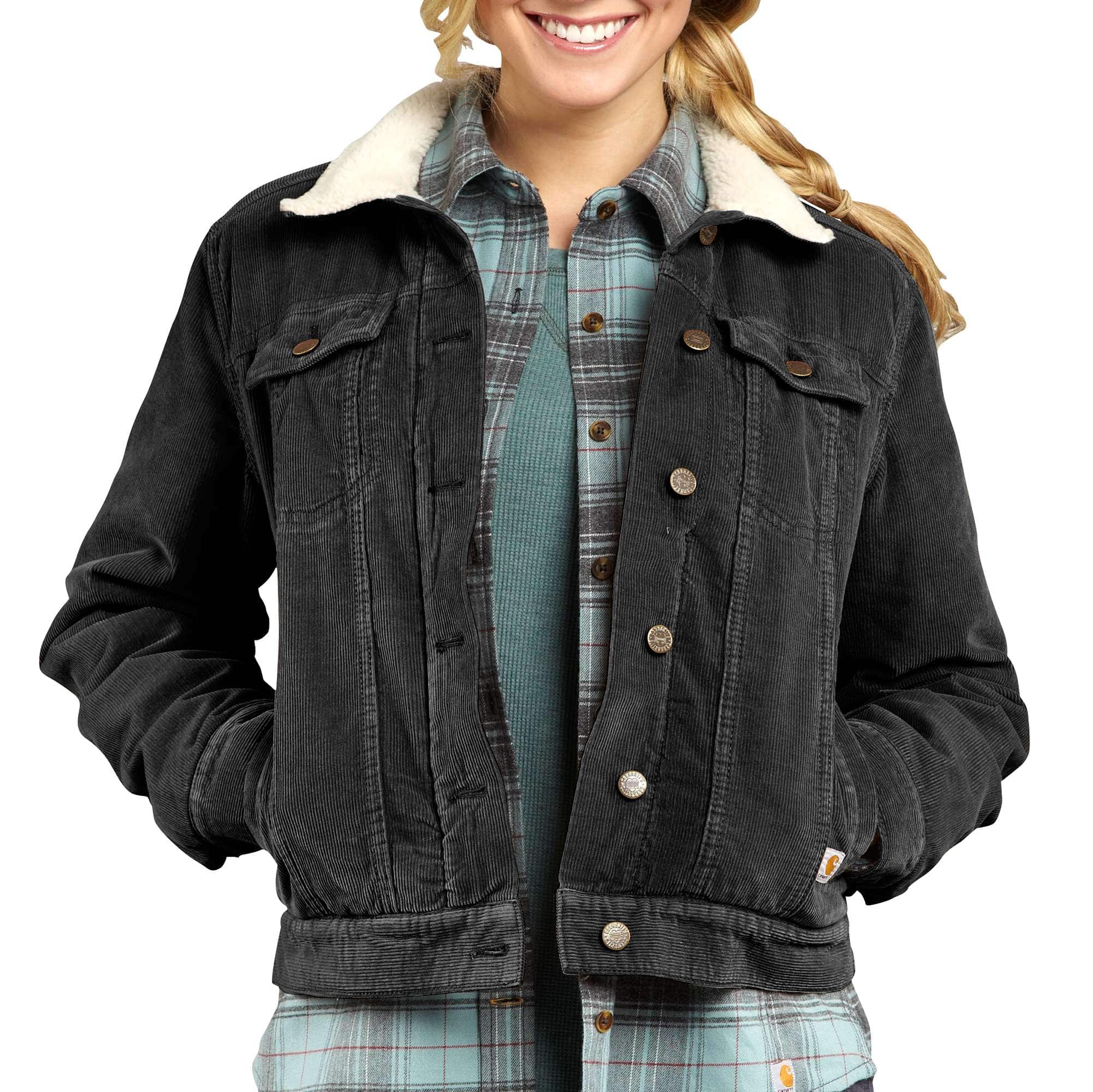 carhartt denim sherpa jacket