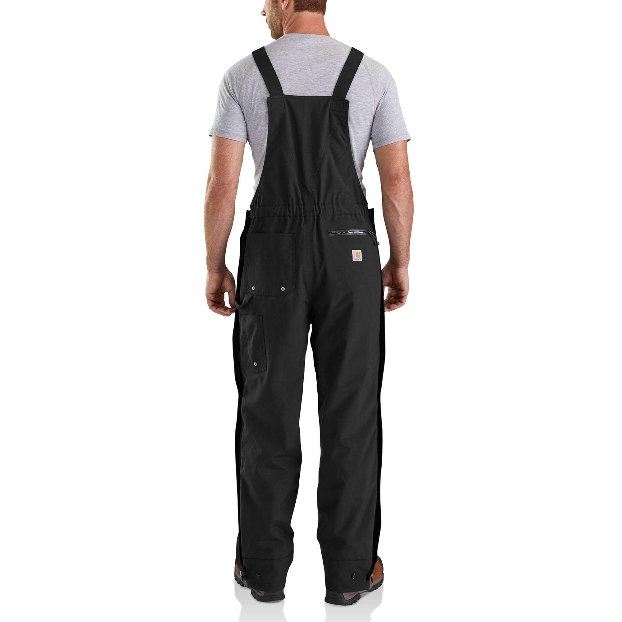 guys black overalls