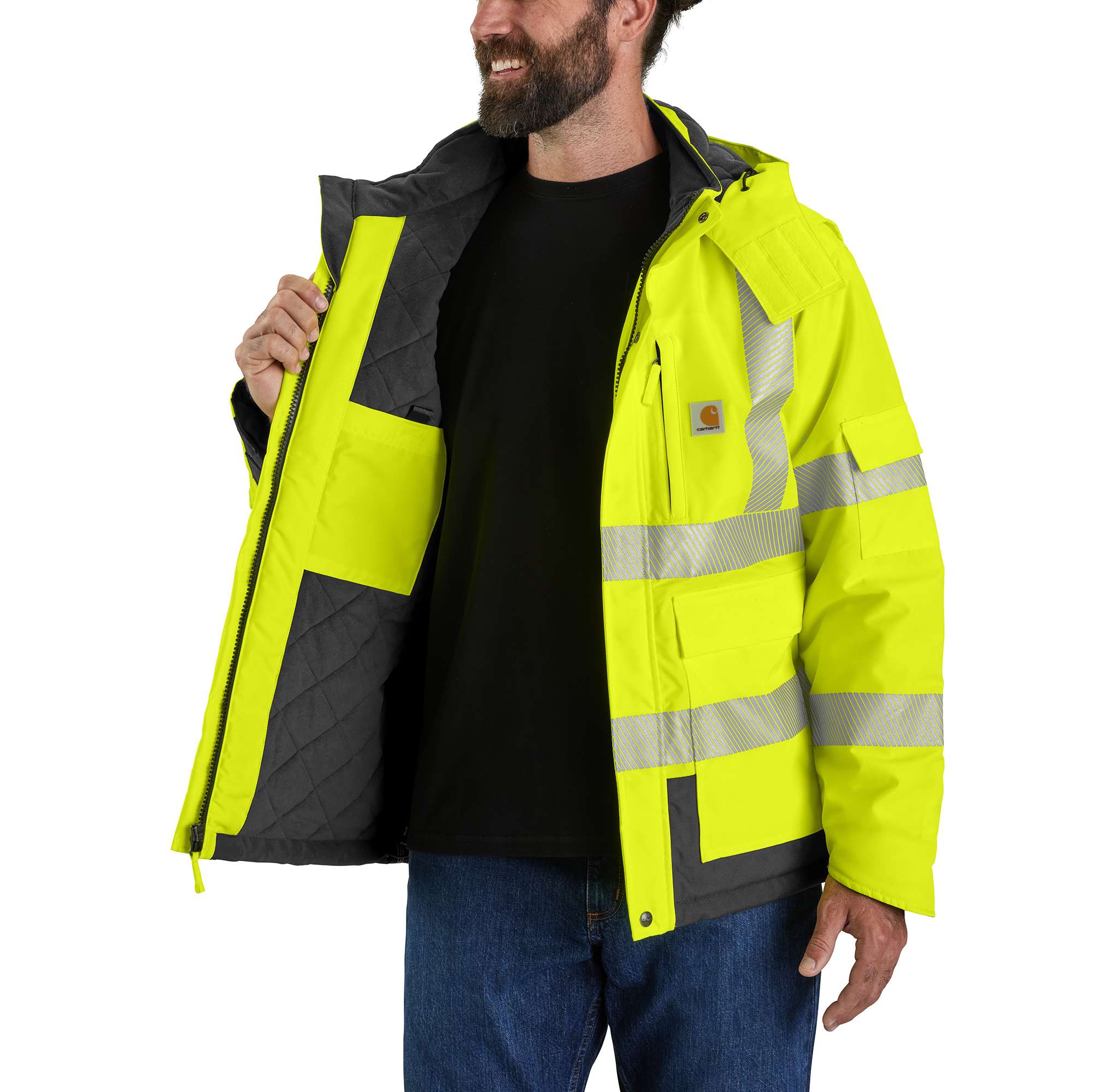 High-Visibility Waterproof Class 3 Sherwood Jacket - 4 Extreme Warmth Rating