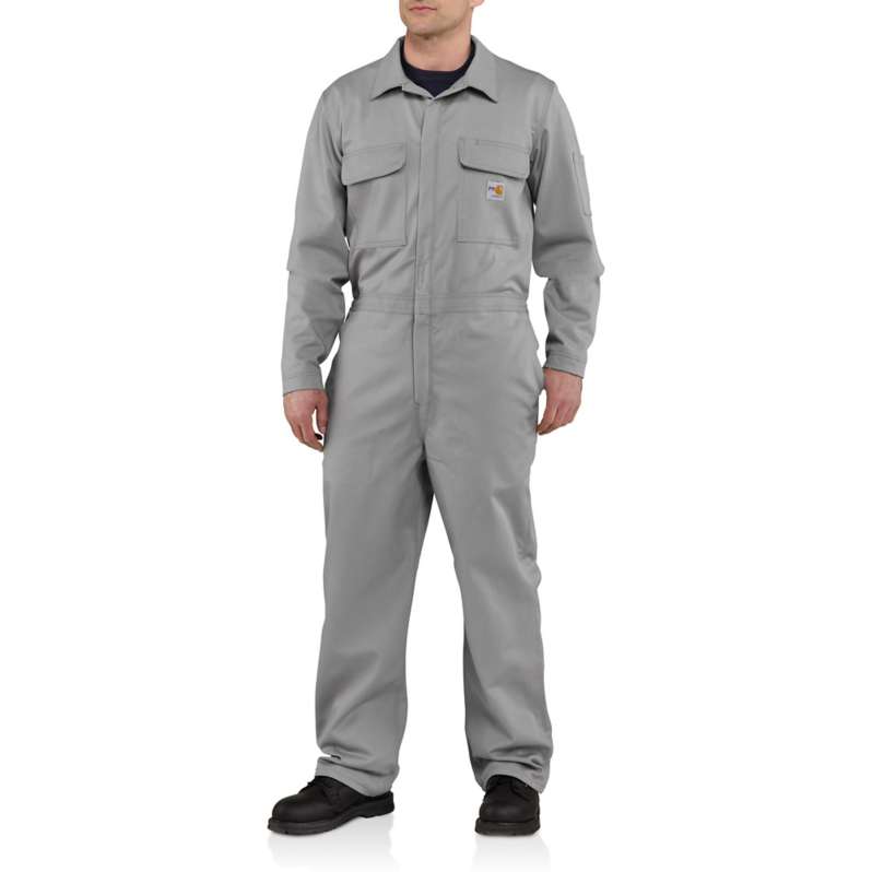 Carhartt  Gray Flame-Resistant Traditional Twill Coverall